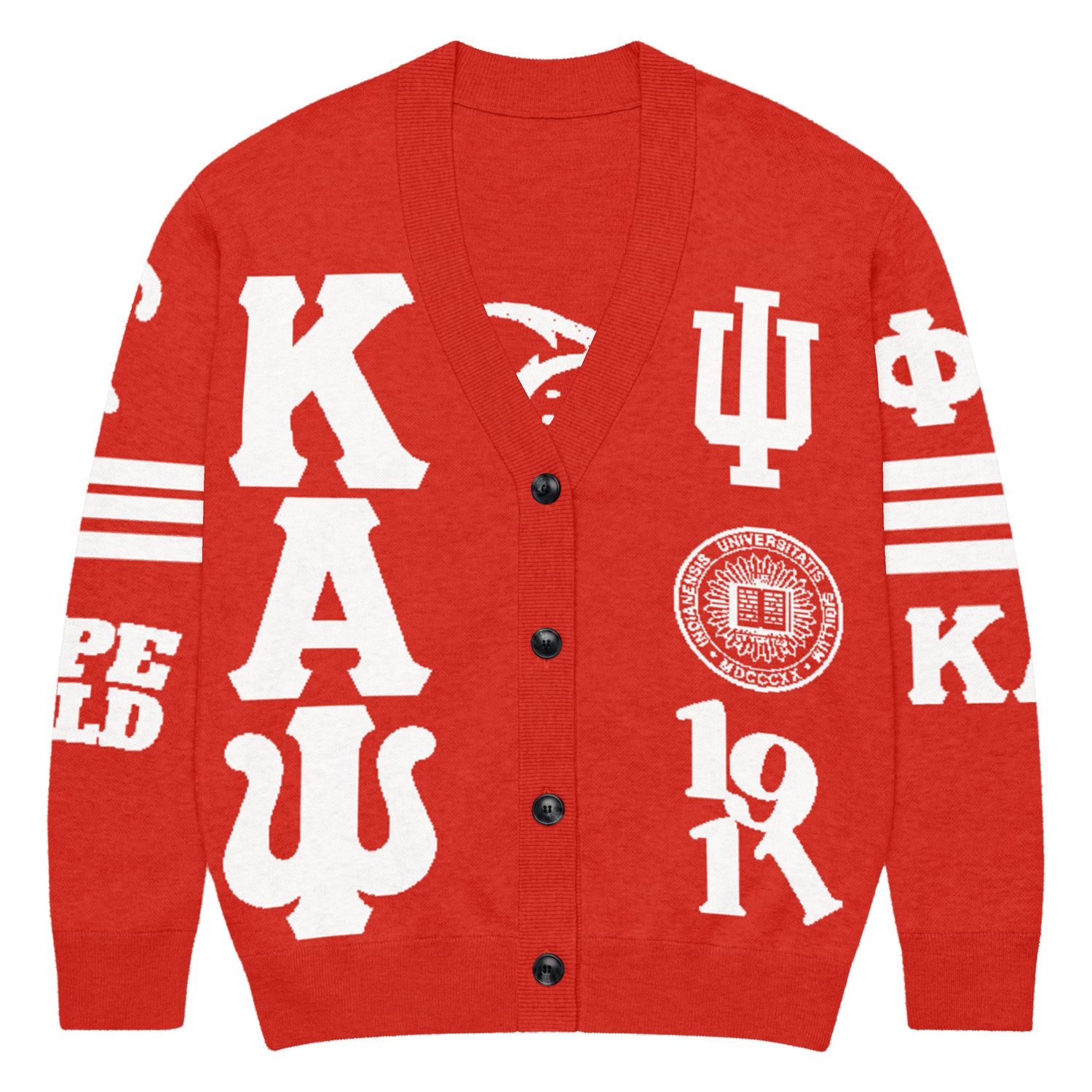 KAPsi Nupe WRLD Red Knitted cardigan