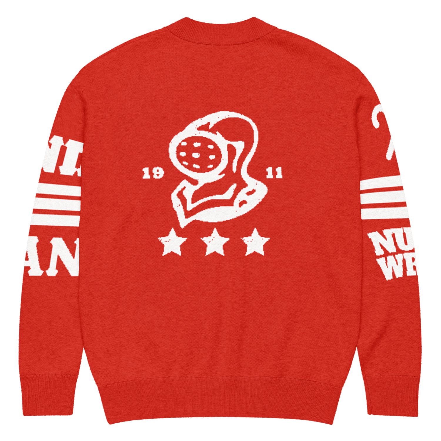 KAPsi Nupe WRLD Red Knitted cardigan