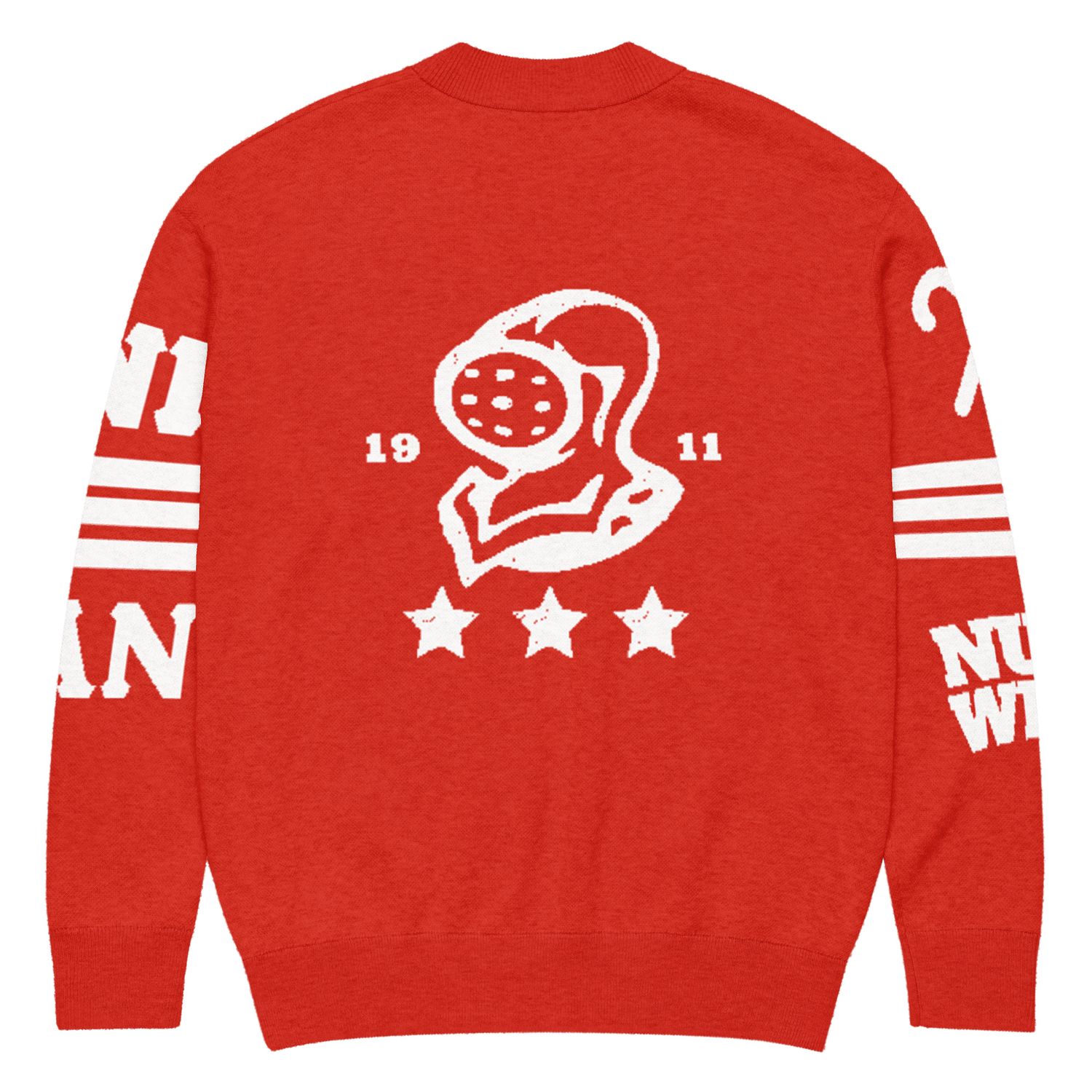 KAPsi Nupe WRLD Red Knitted cardigan