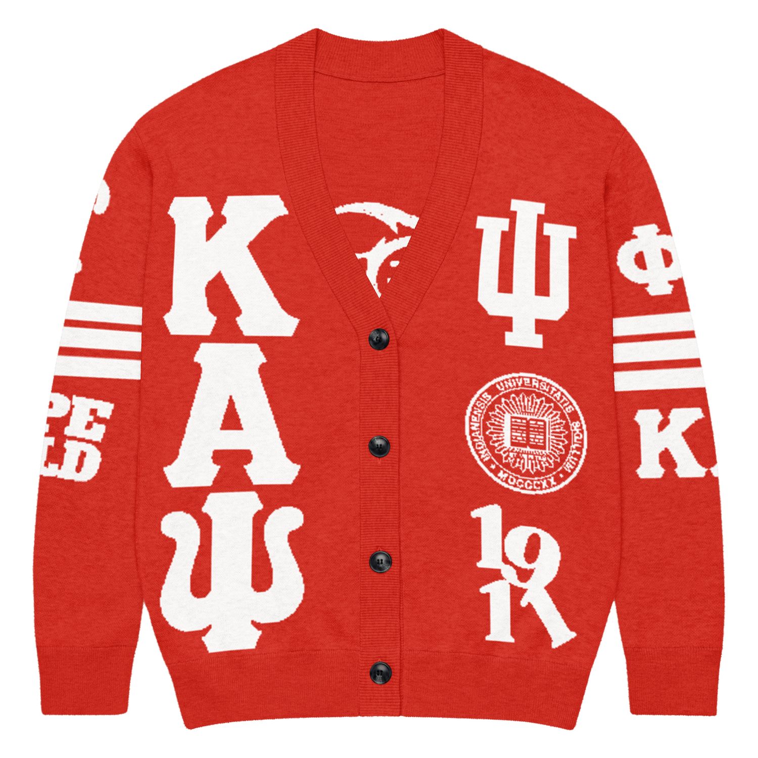 KAPsi Nupe WRLD Red Knitted cardigan