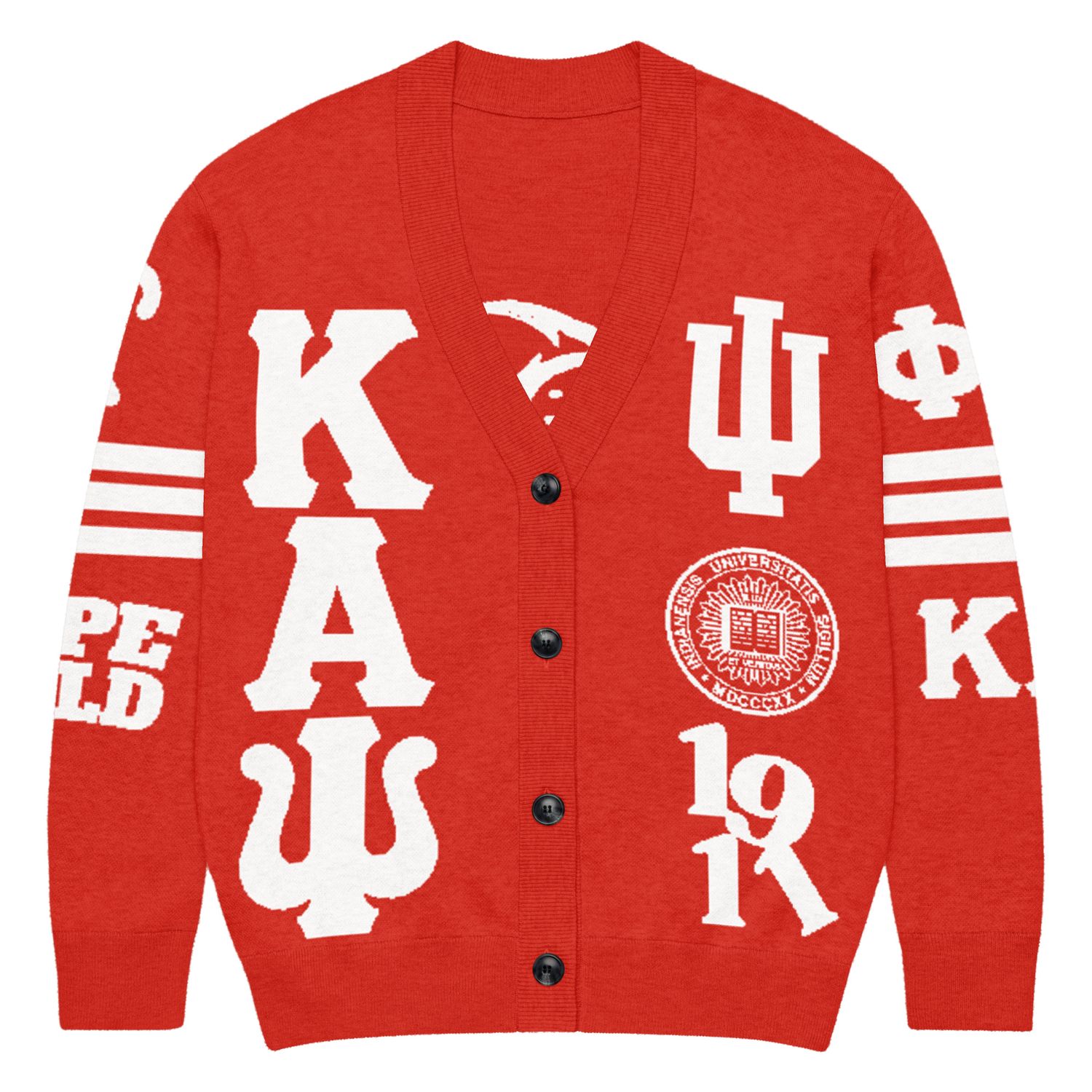 KAPsi Nupe WRLD Red Knitted cardigan
