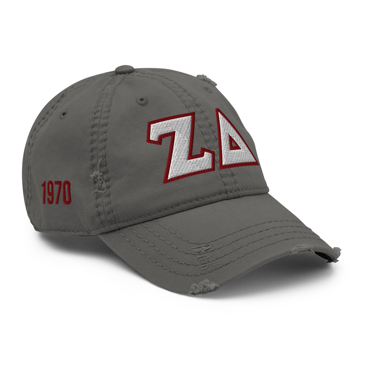 Zeta Delta Distressed Dad Hat