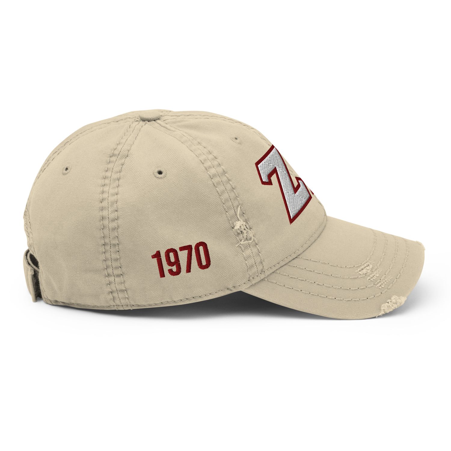 Zeta Delta Distressed Dad Hat