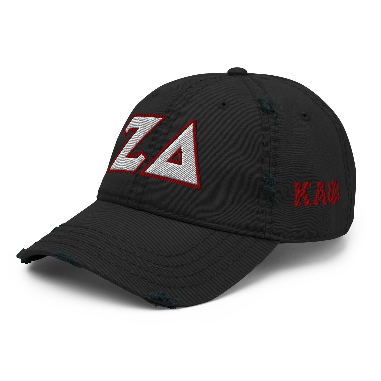 Zeta Delta Distressed Dad Hat