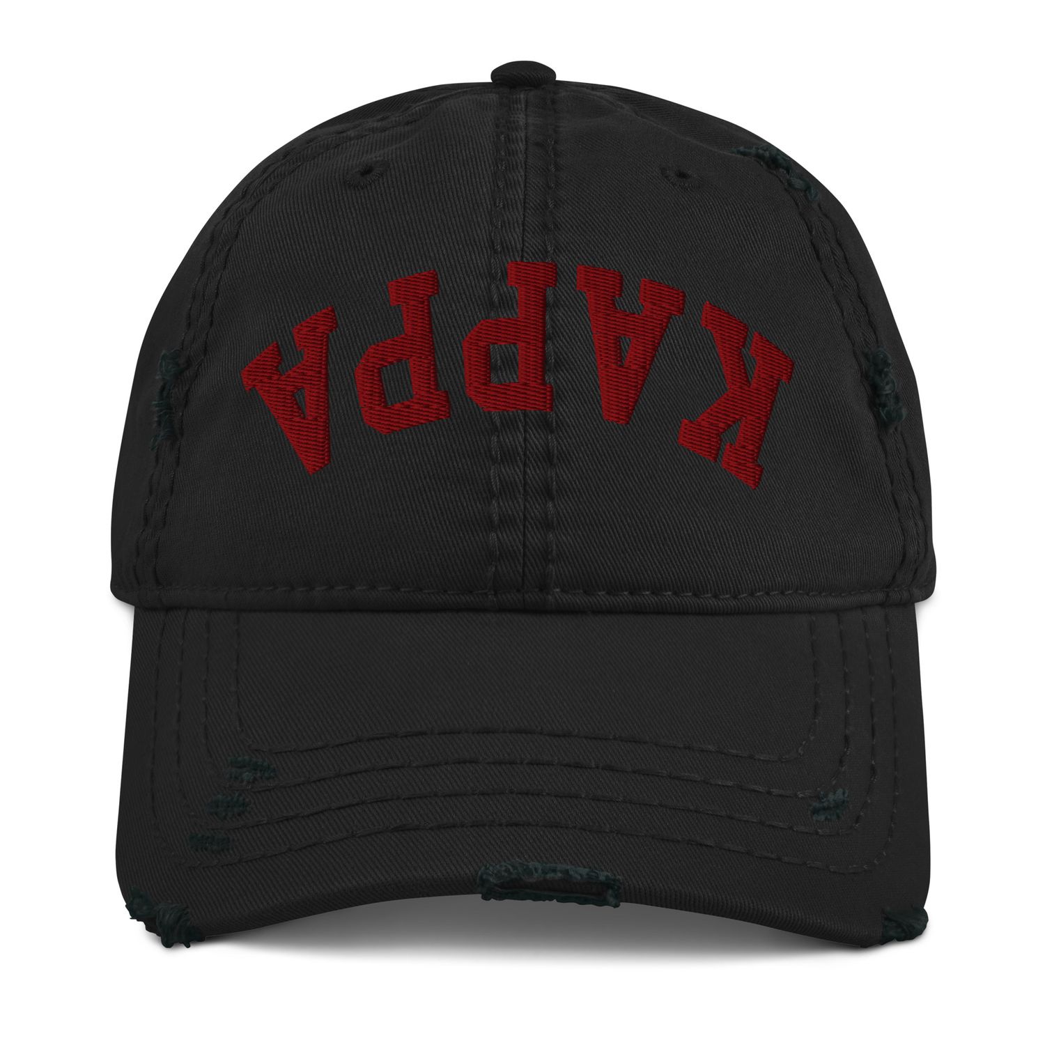 Inverted Kappa Distressed Dad Hat
