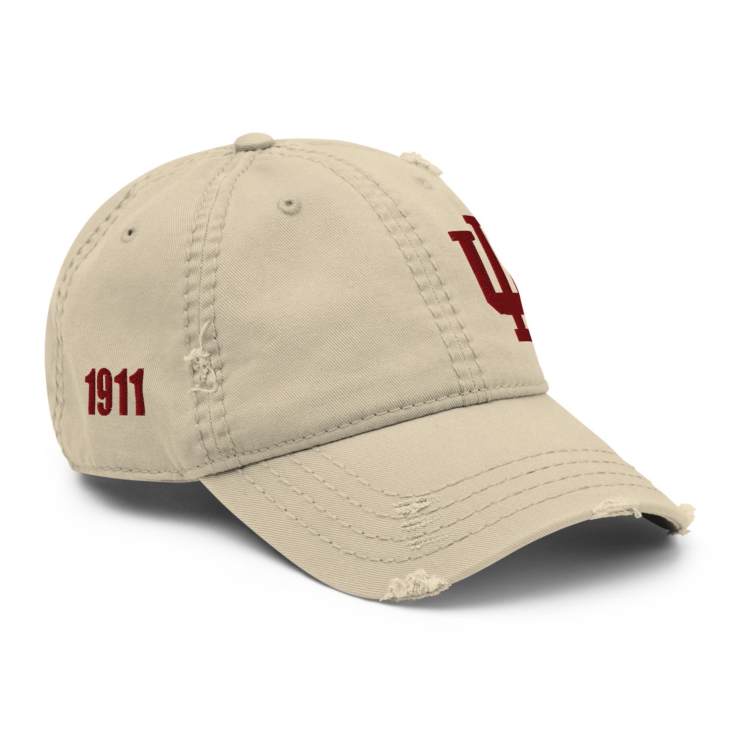 Left Side Kappa Distressed Dad Hat