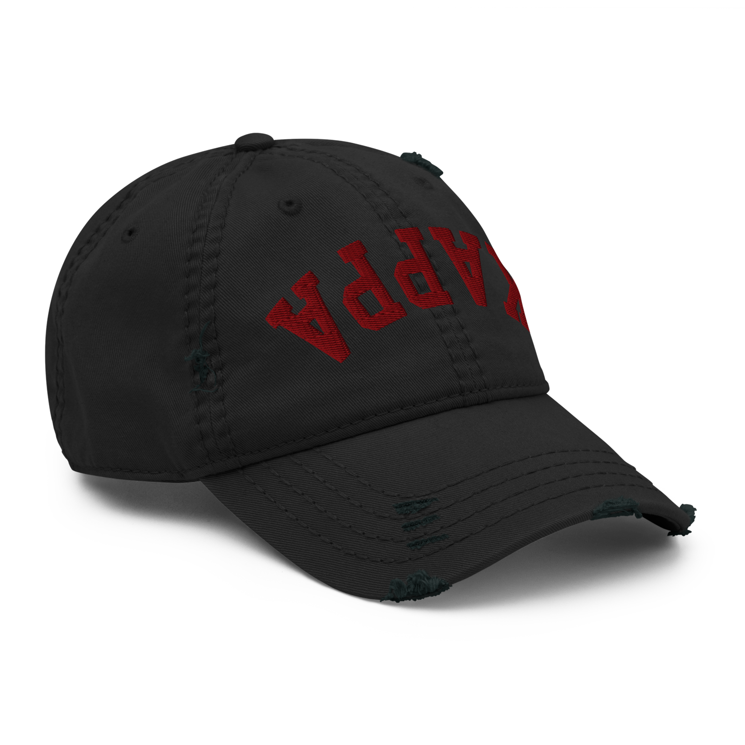 Inverted Kappa Distressed Dad Hat