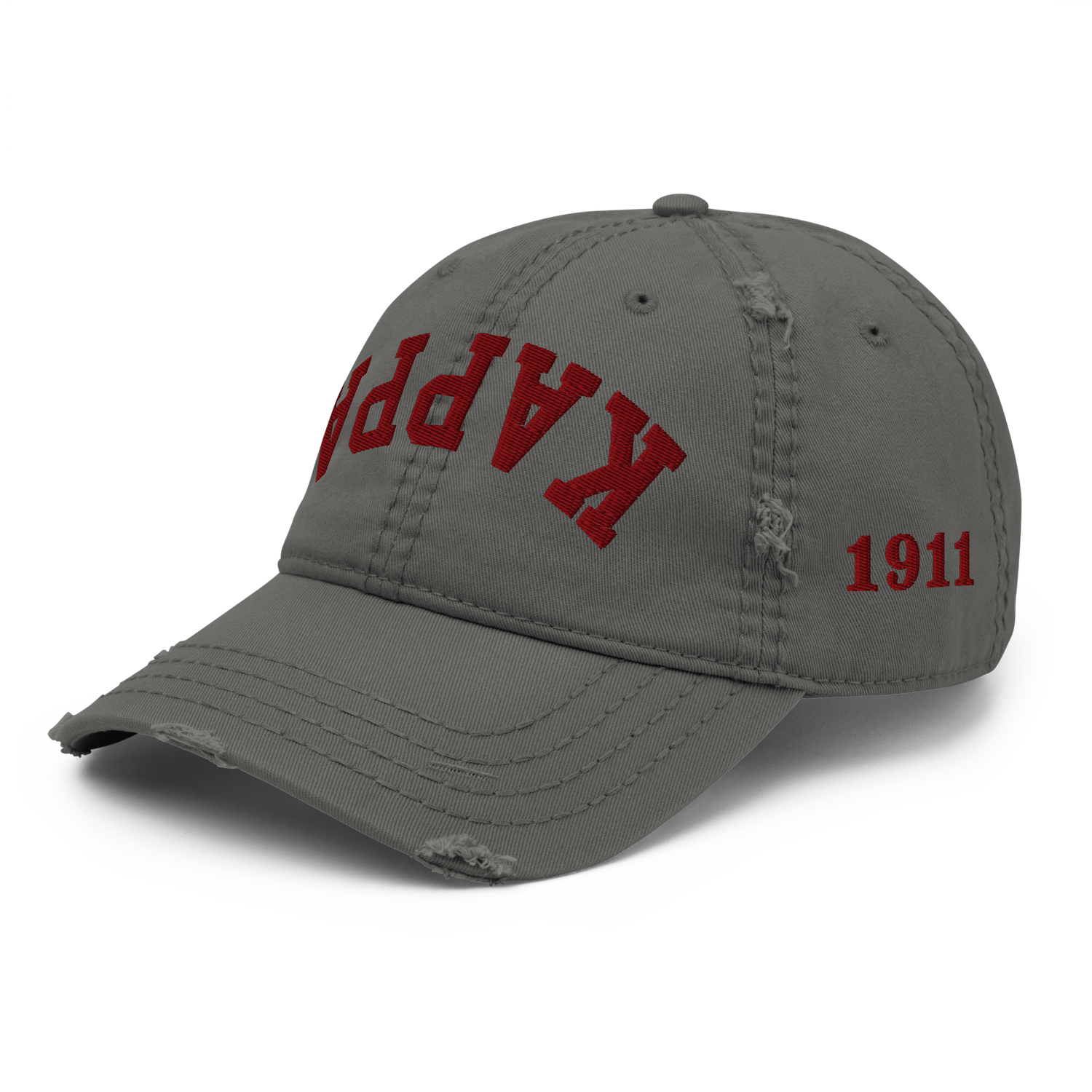 Inverted Kappa Distressed Dad Hat