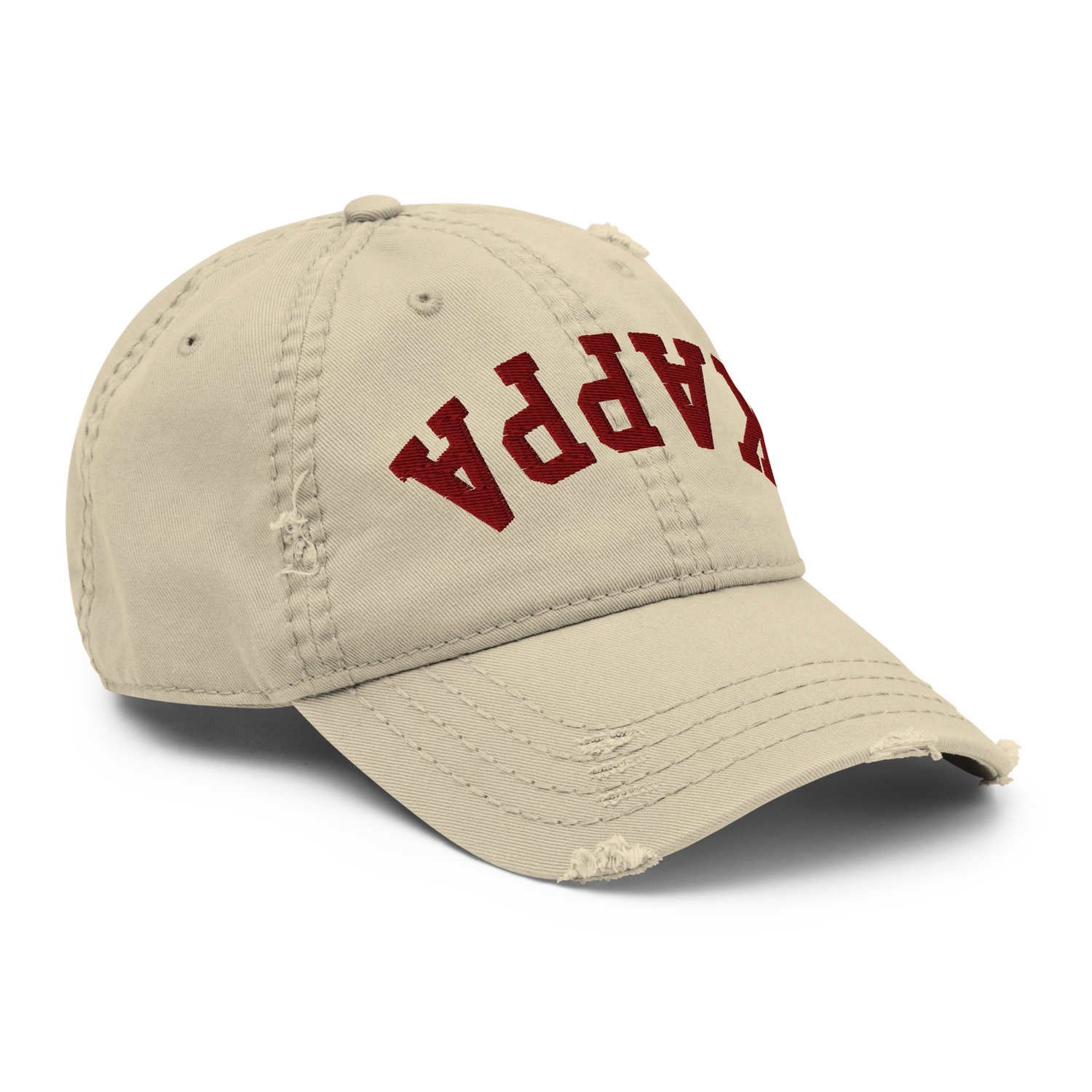 Inverted Kappa Distressed Dad Hat