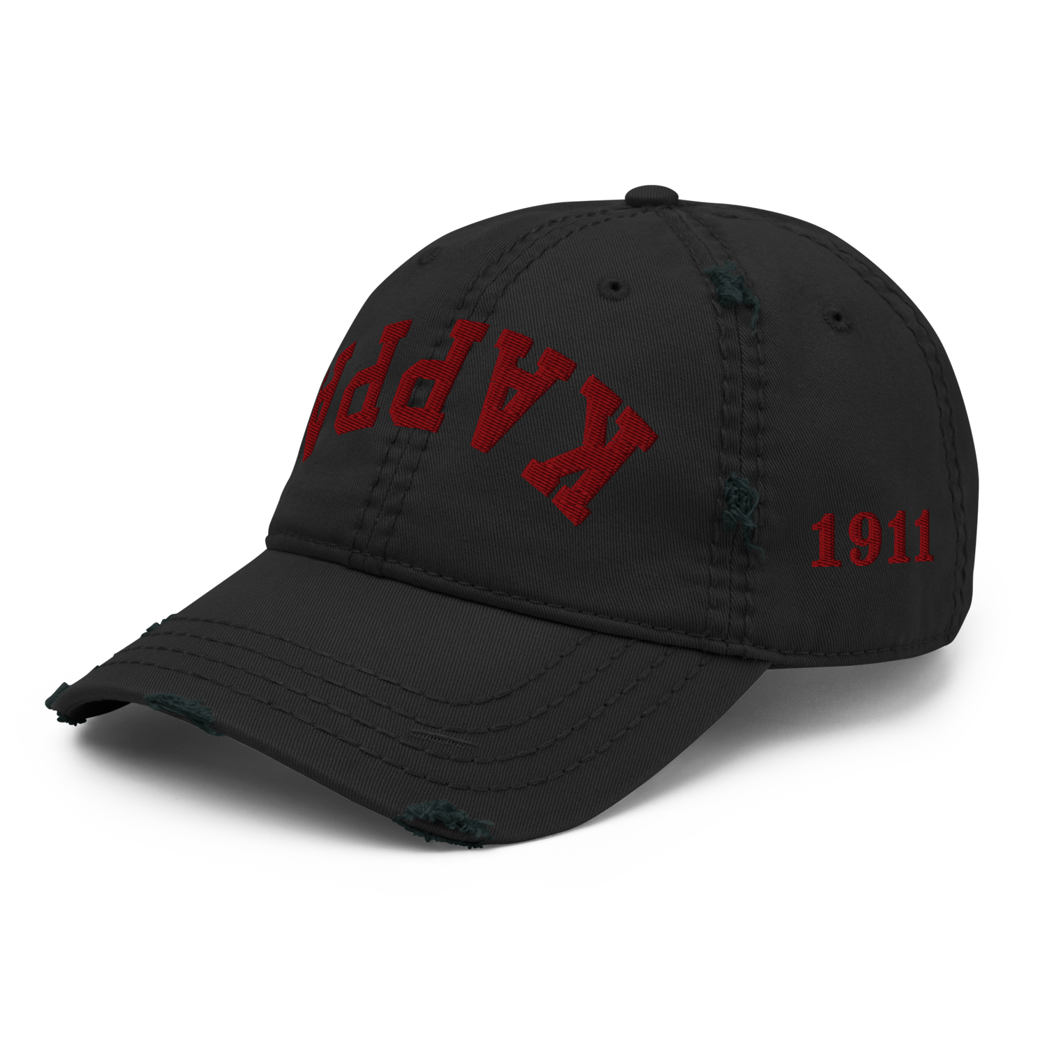 Inverted Kappa Distressed Dad Hat