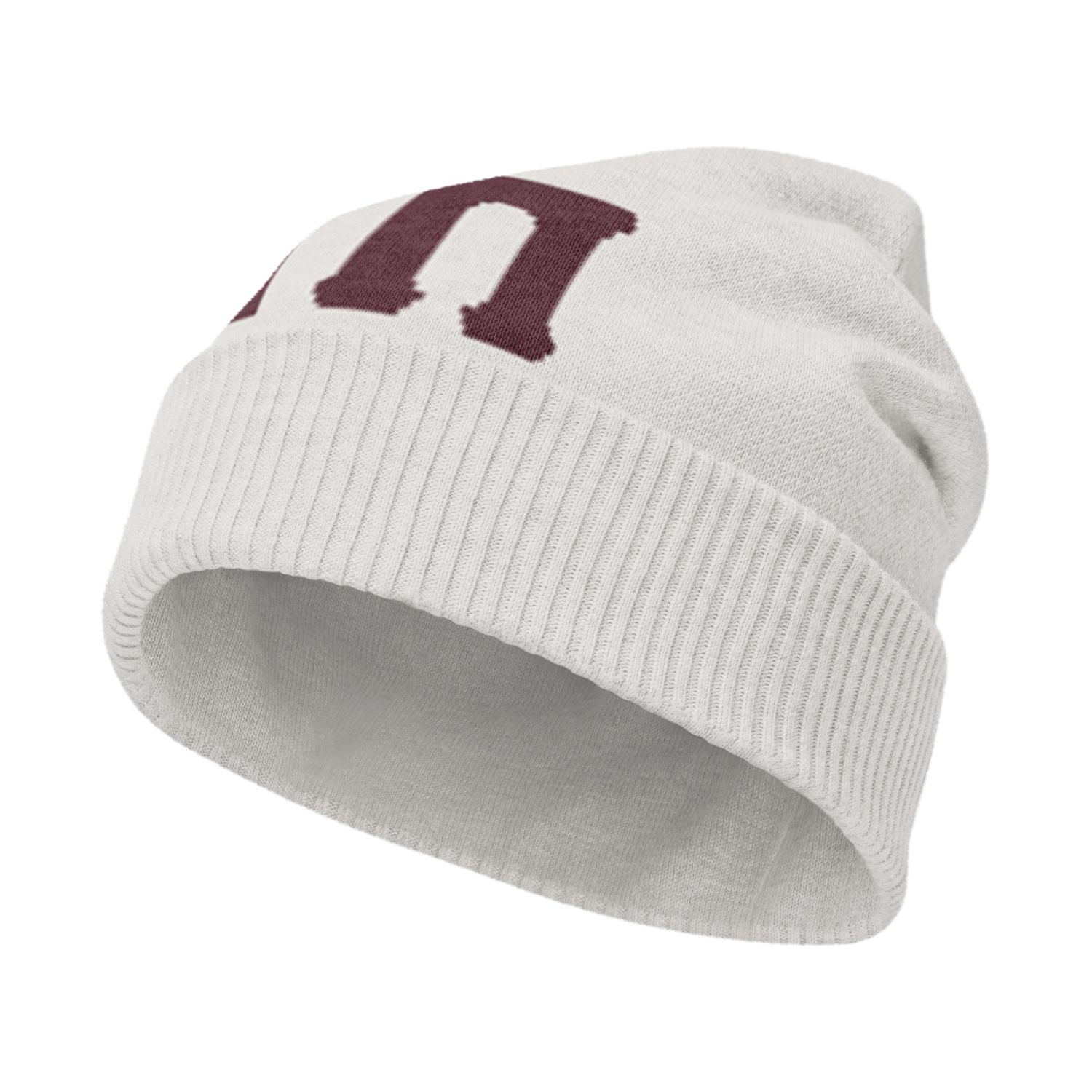 Phi Nu Pi Krimson Font Knitted beanie