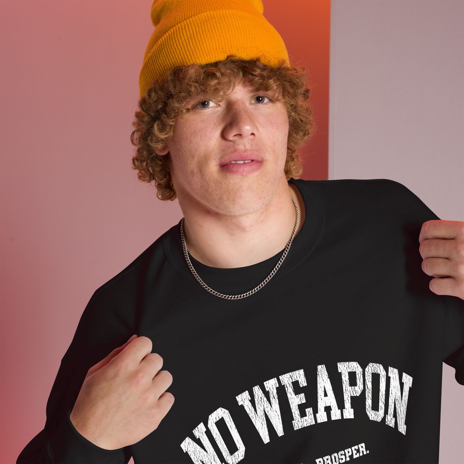 No Weapon Shall Prosper Unisex Sweatshirt (7 Colors)