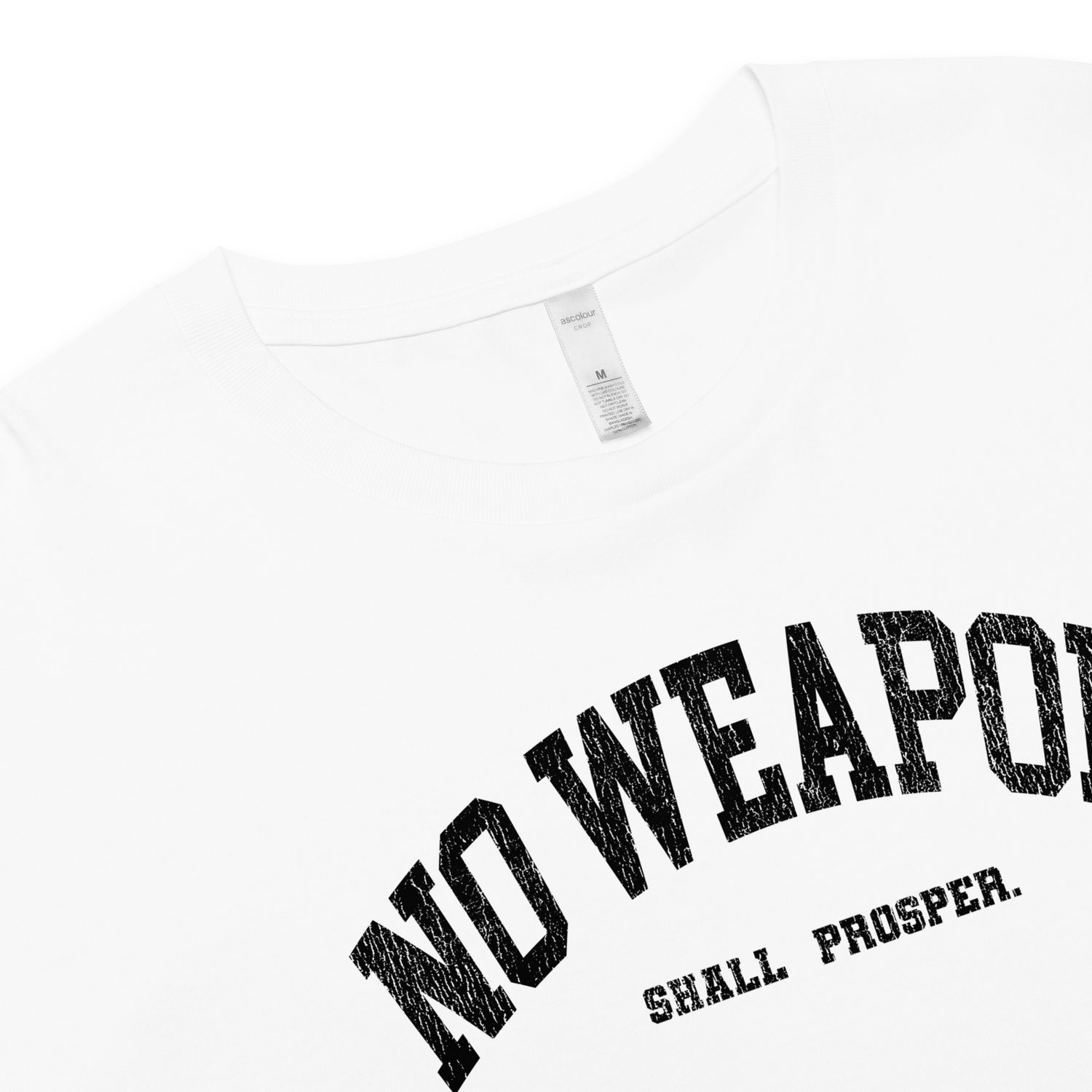No Weapon Shall Prosper Women’s crop top