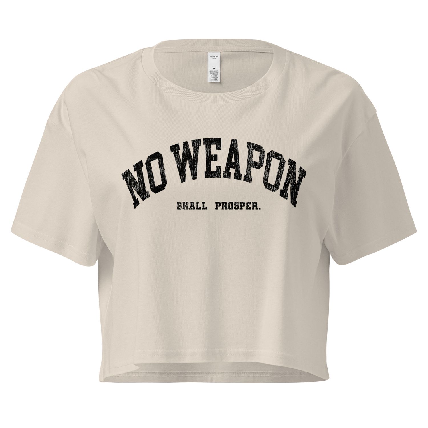No Weapon Shall Prosper Women’s crop top