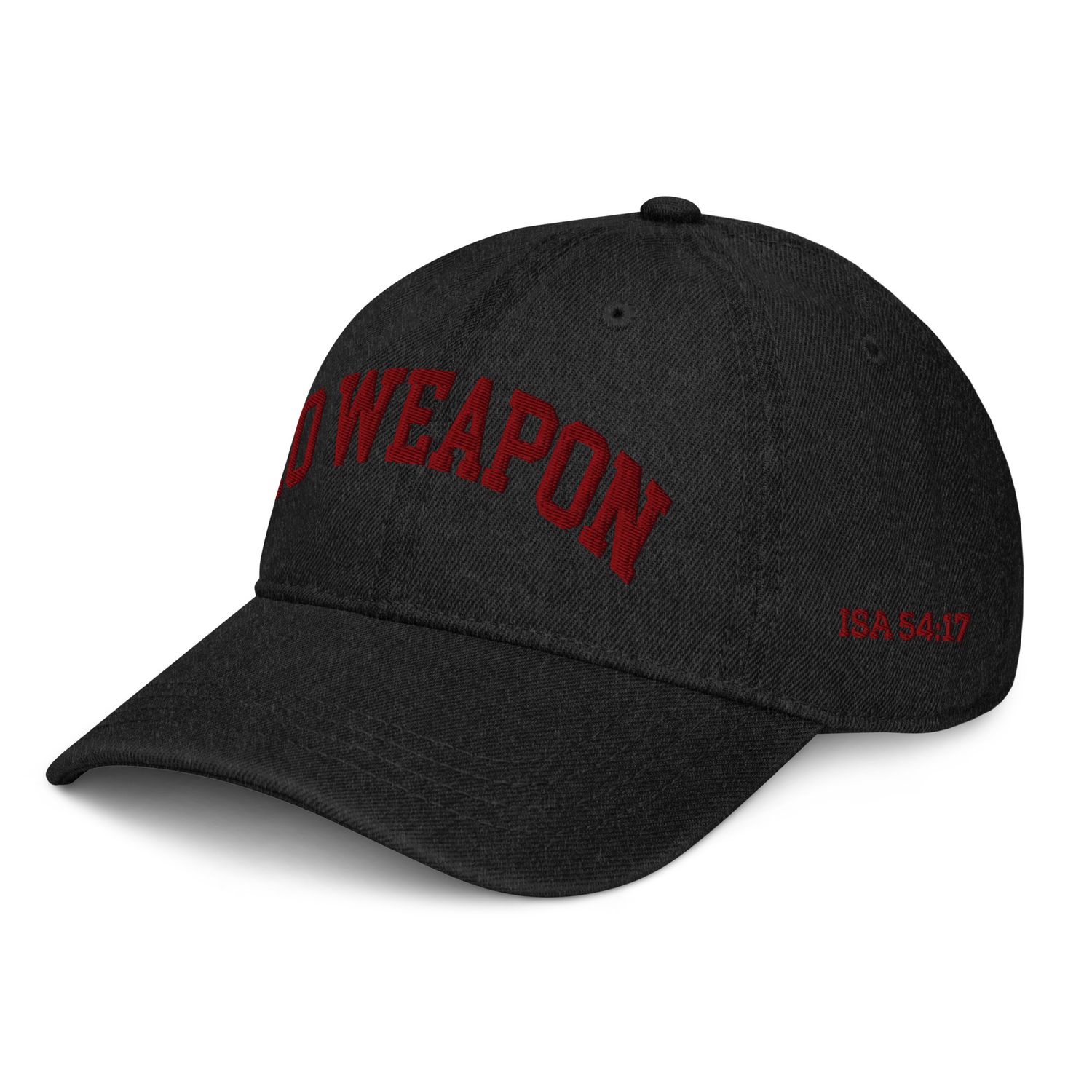 No Weapon Shall Prosper Denim Hat