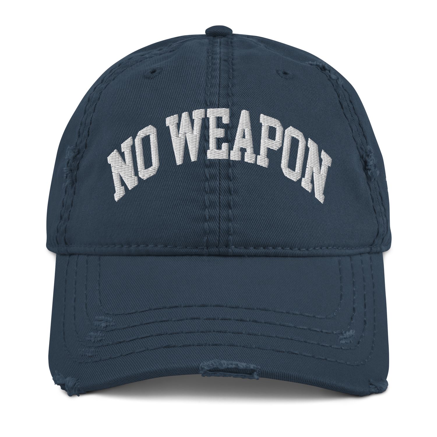 No Weapon Shall Prosper Distressed Dad Hat