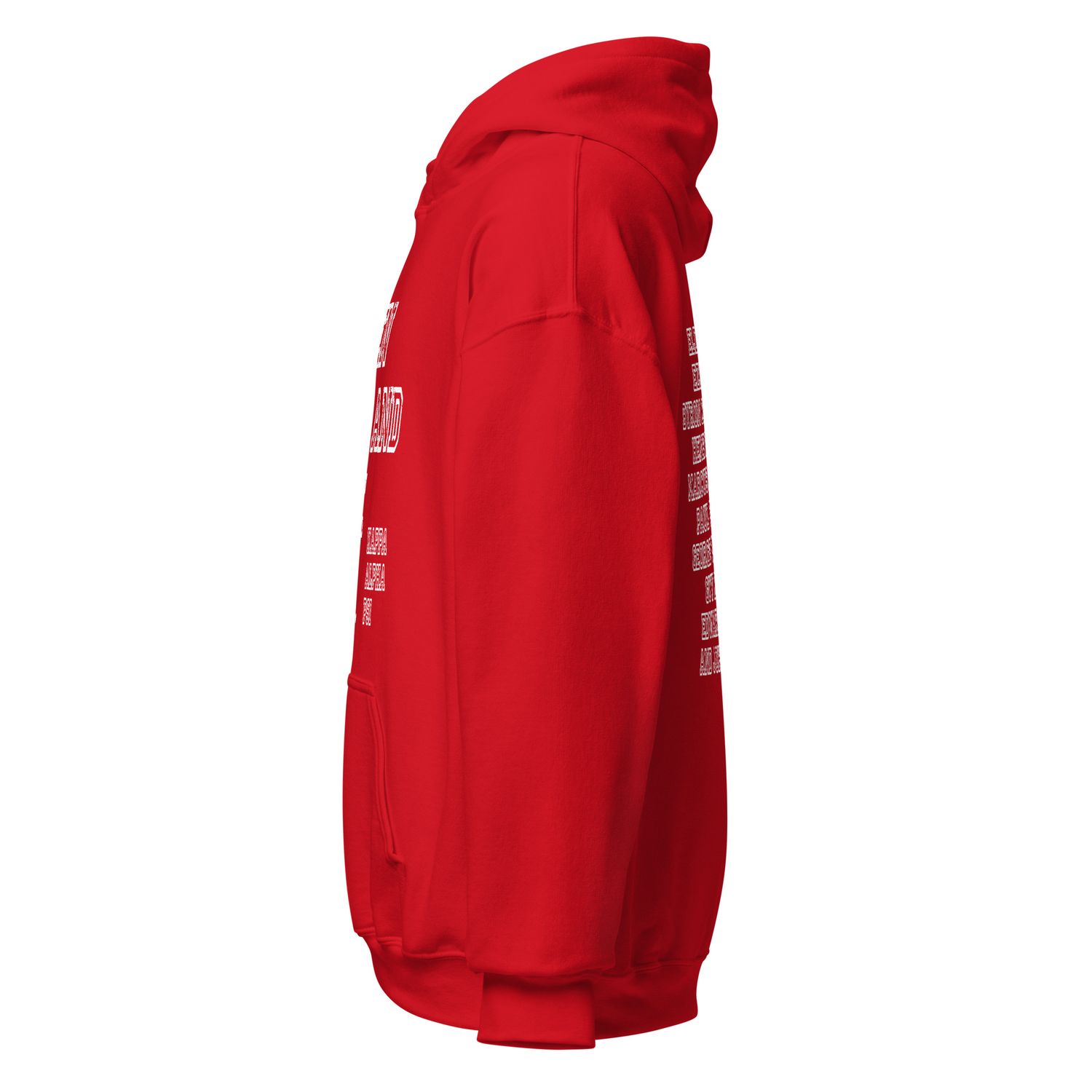 Ten Men Toiled and Strove Red Hoodie