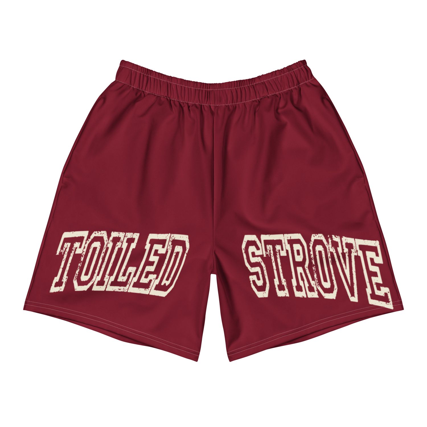 Toiled and Strove (Bottom Lettering) Athletic Long Shorts