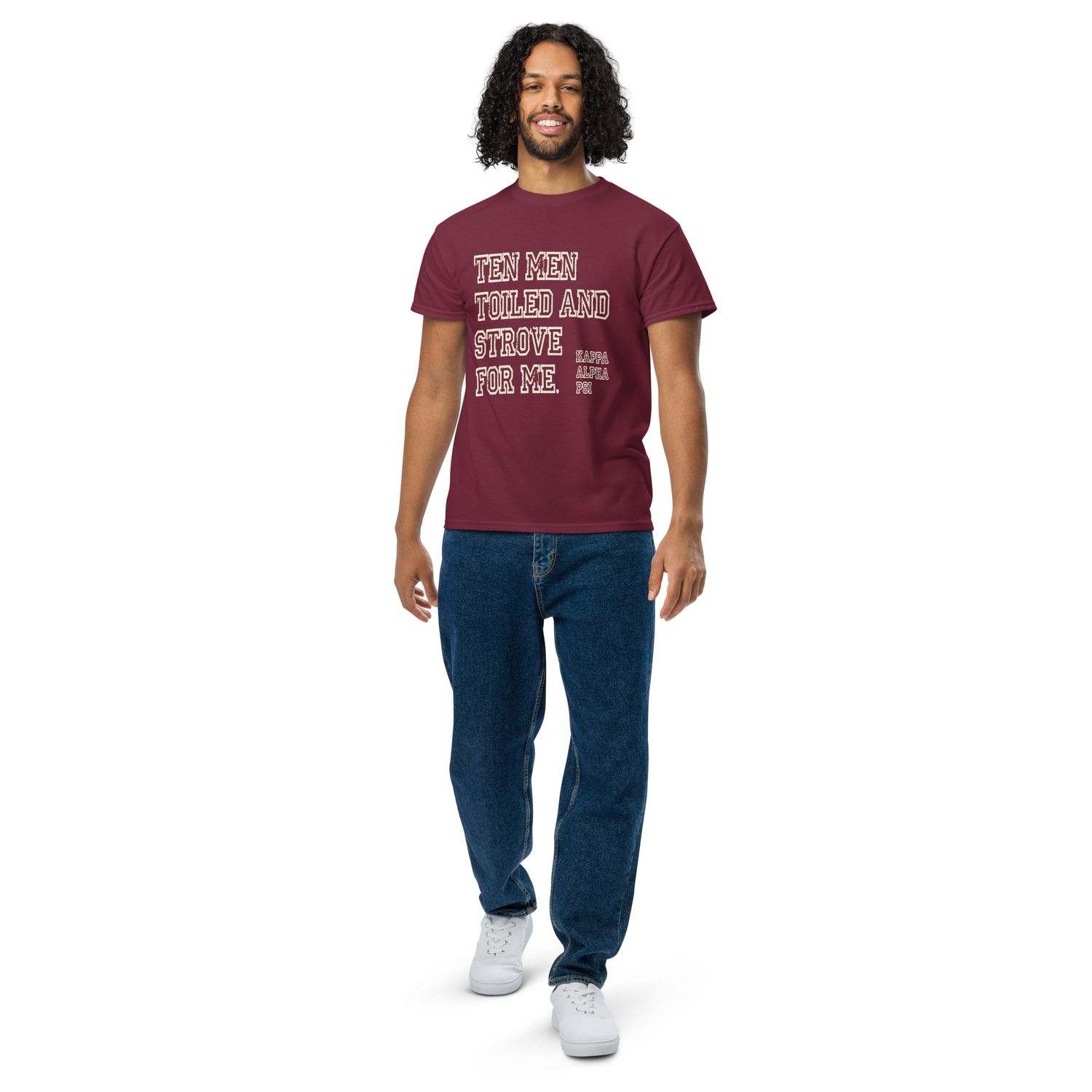 Ten Men Toiled And Strove Krimson DryBlend® T-Shirt