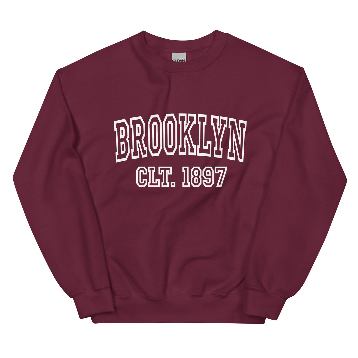 Brooklyn CLT 1897 (White Font) Unisex Sweatshirt