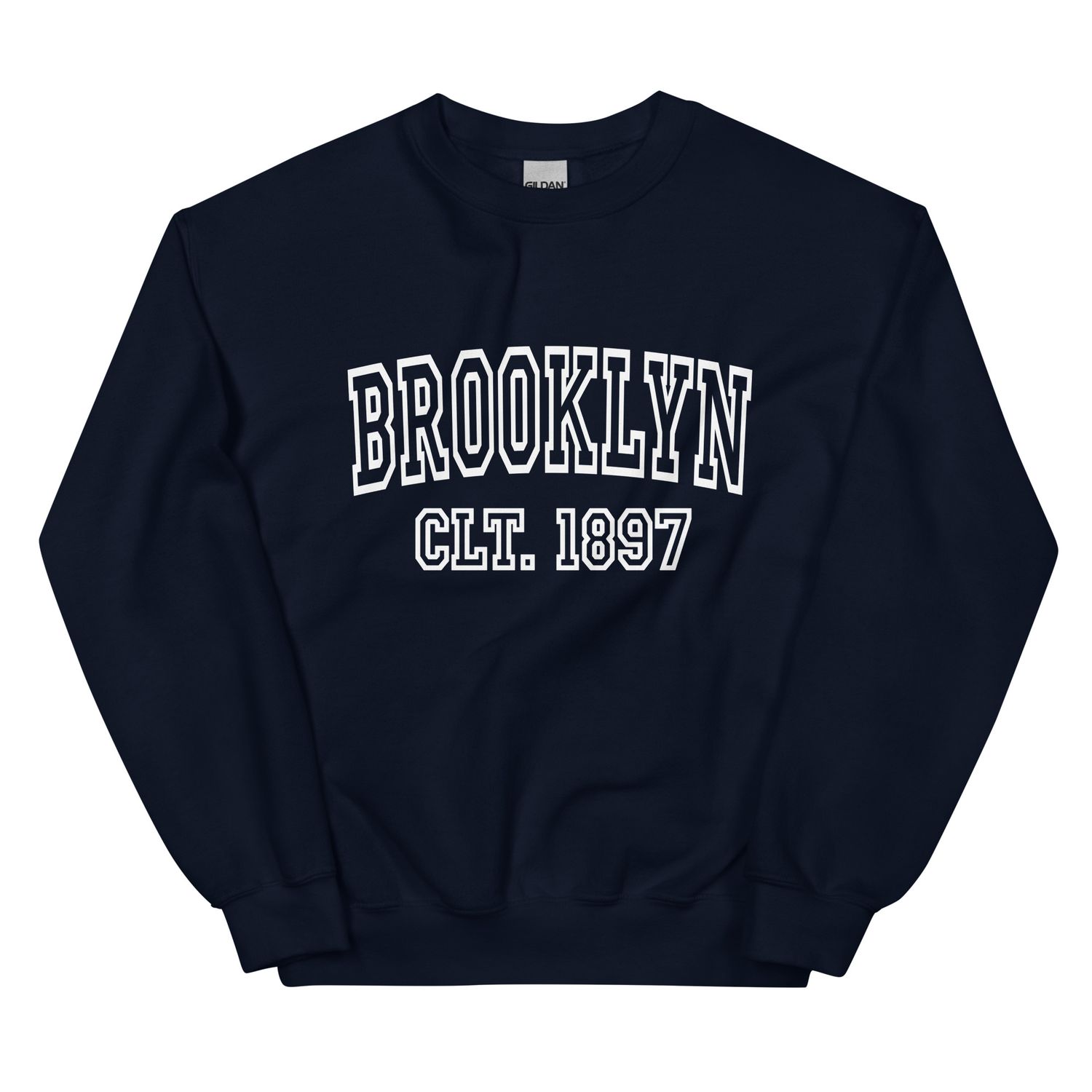Brooklyn CLT 1897 (White Font) Unisex Sweatshirt