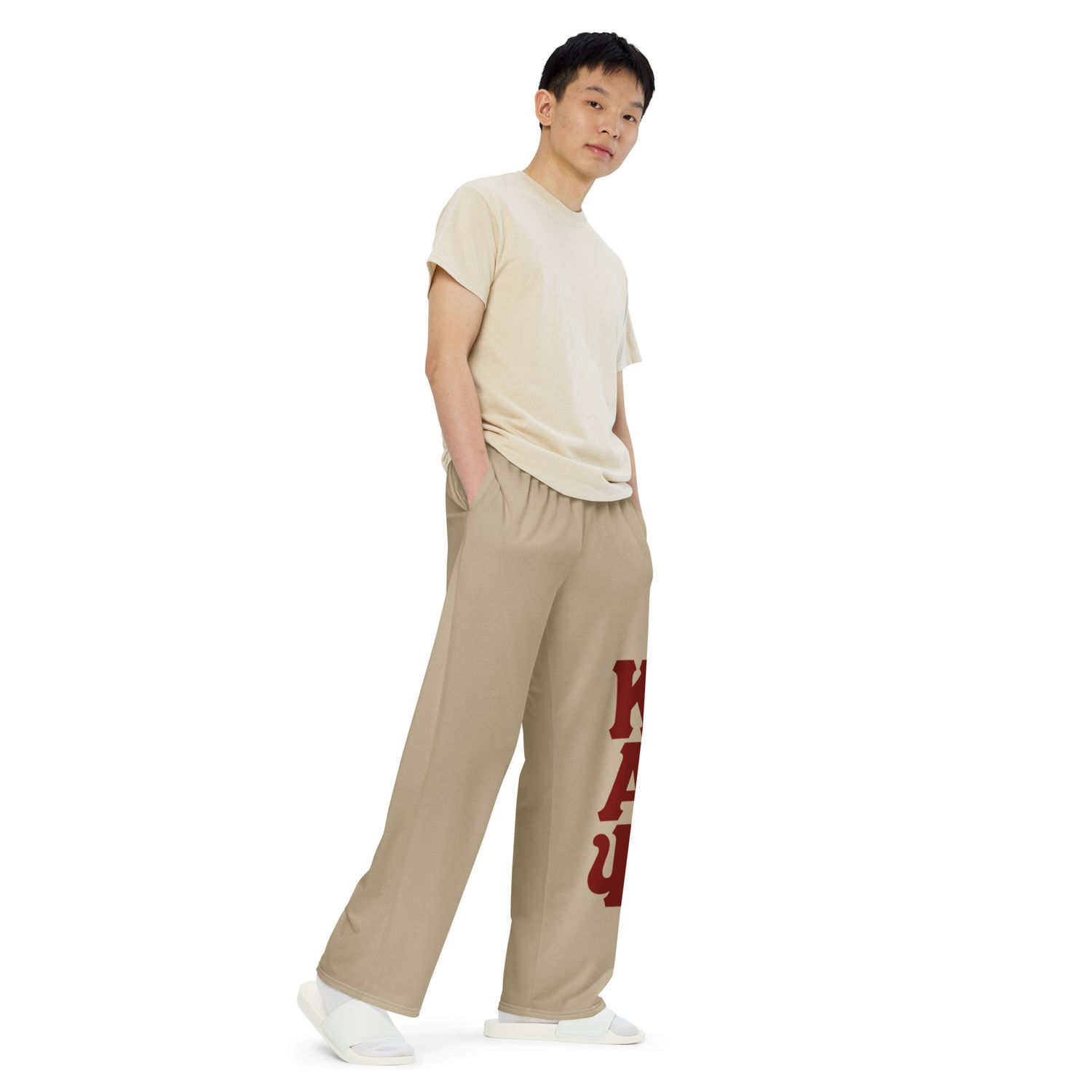 KAPsi Kream Wide-Leg Pants