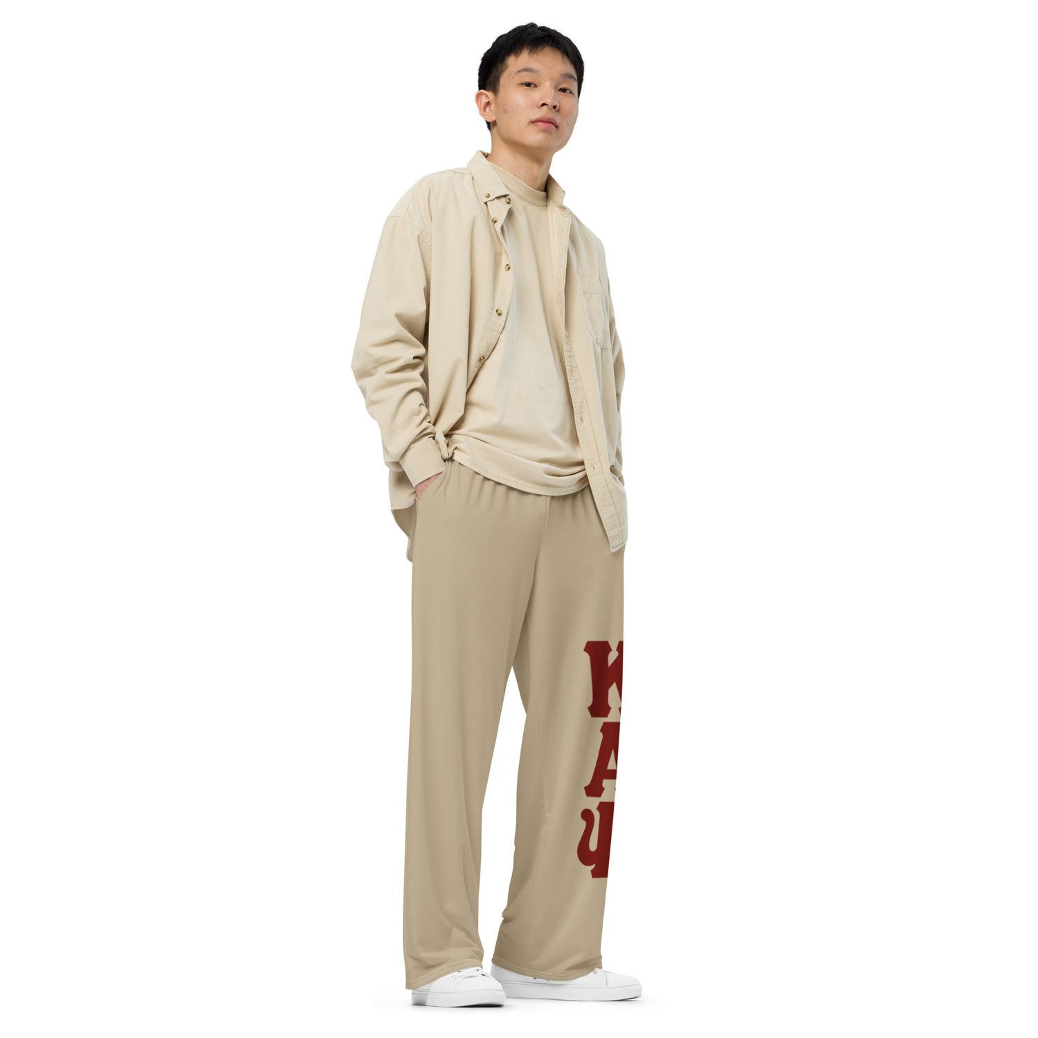 KAPsi Kream Wide-Leg Pants
