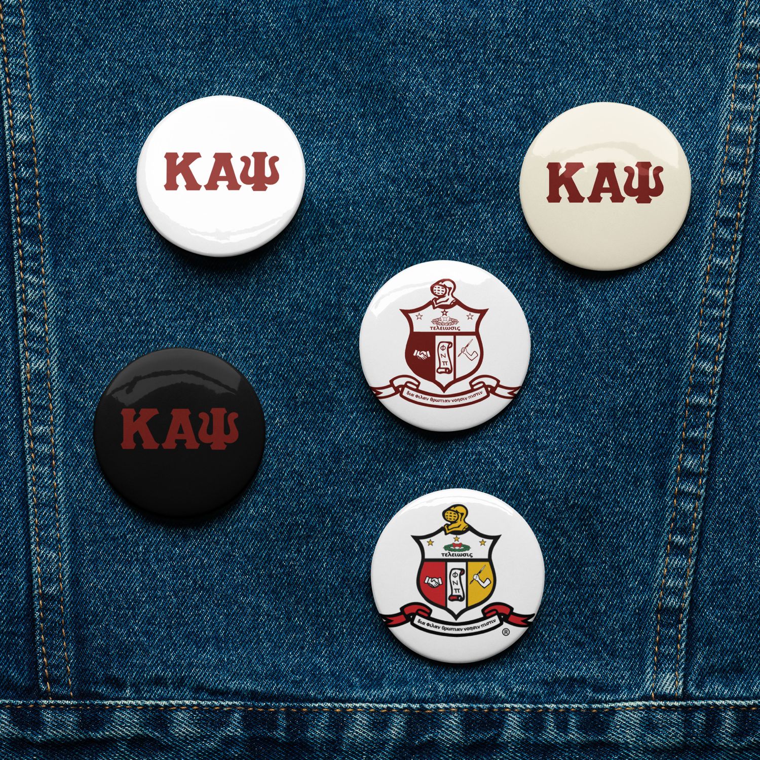 Kappa Series no.2 Pin Buttons