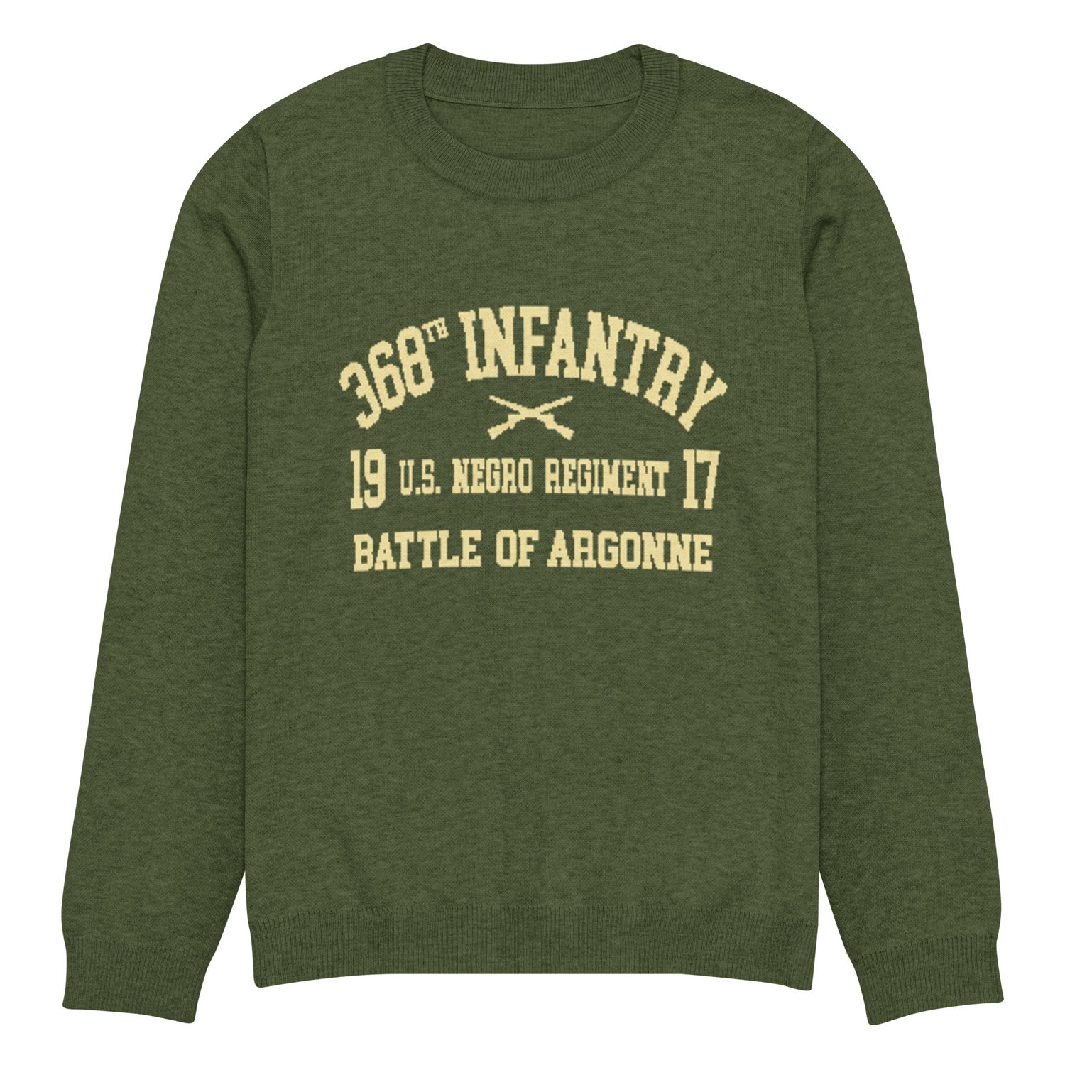 368th Infantry Knitted Crew Neck Sweater