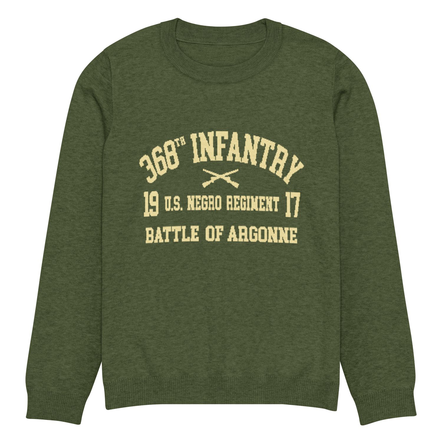 368th Infantry Knitted Crew Neck Sweater