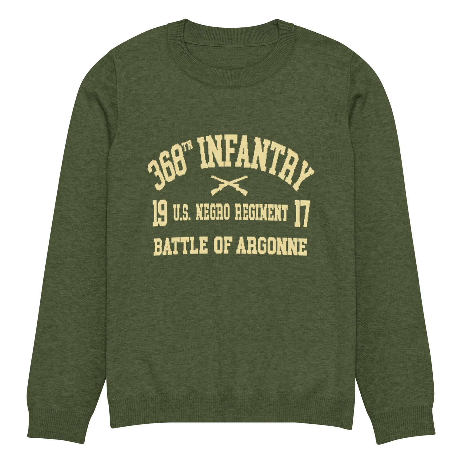 368th Infantry Knitted Crew Neck Sweater