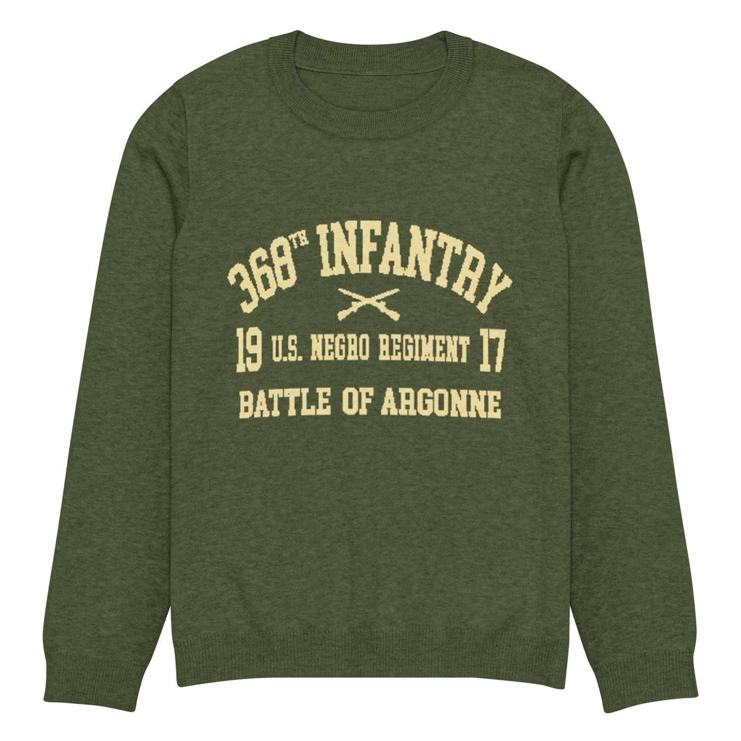 368th Infantry Knitted Crew Neck Sweater