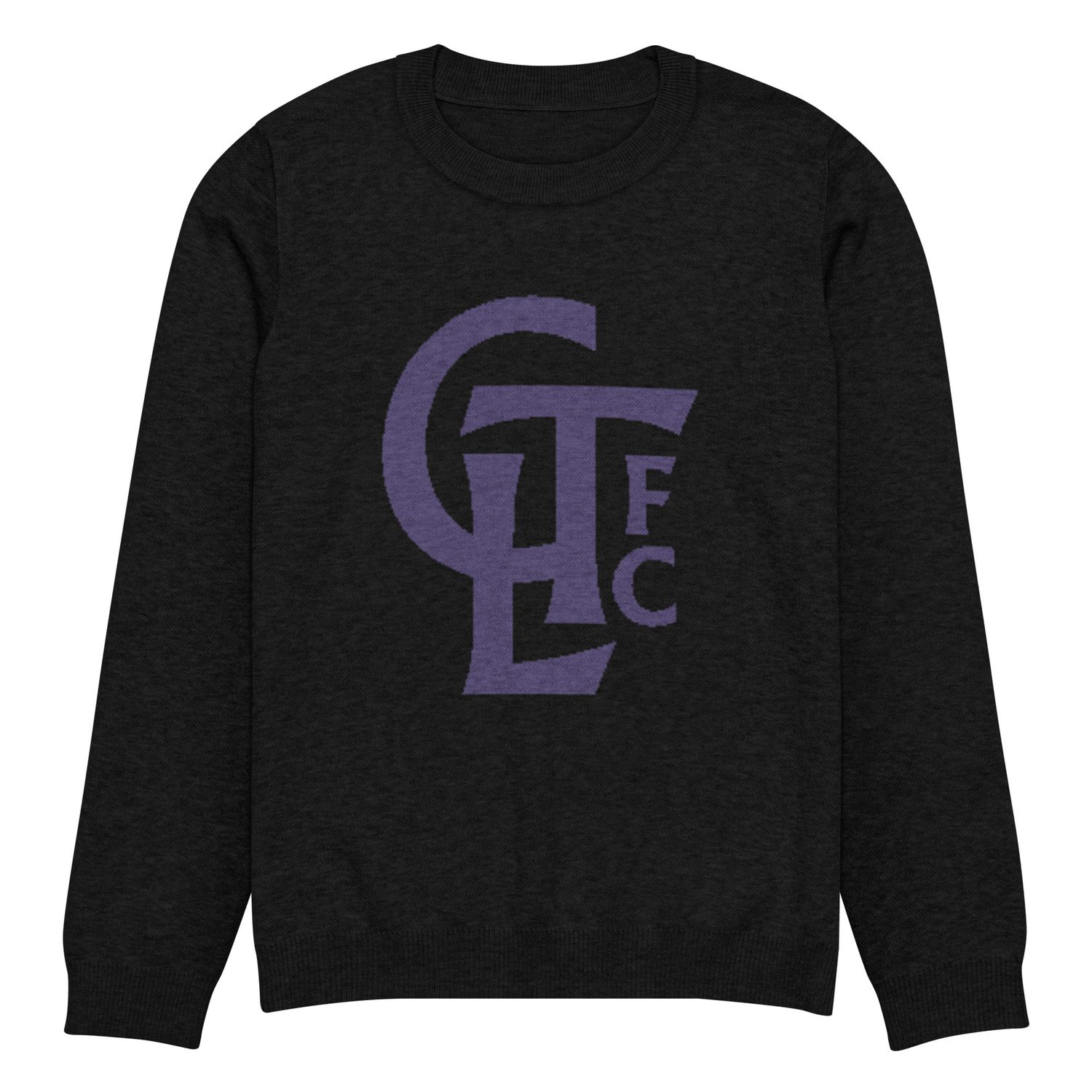 Knitted crew neck sweater