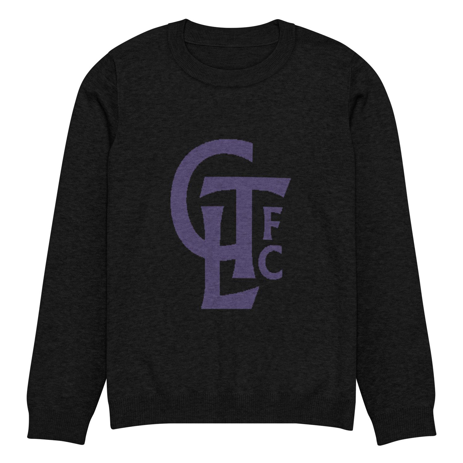 Knitted crew neck sweater