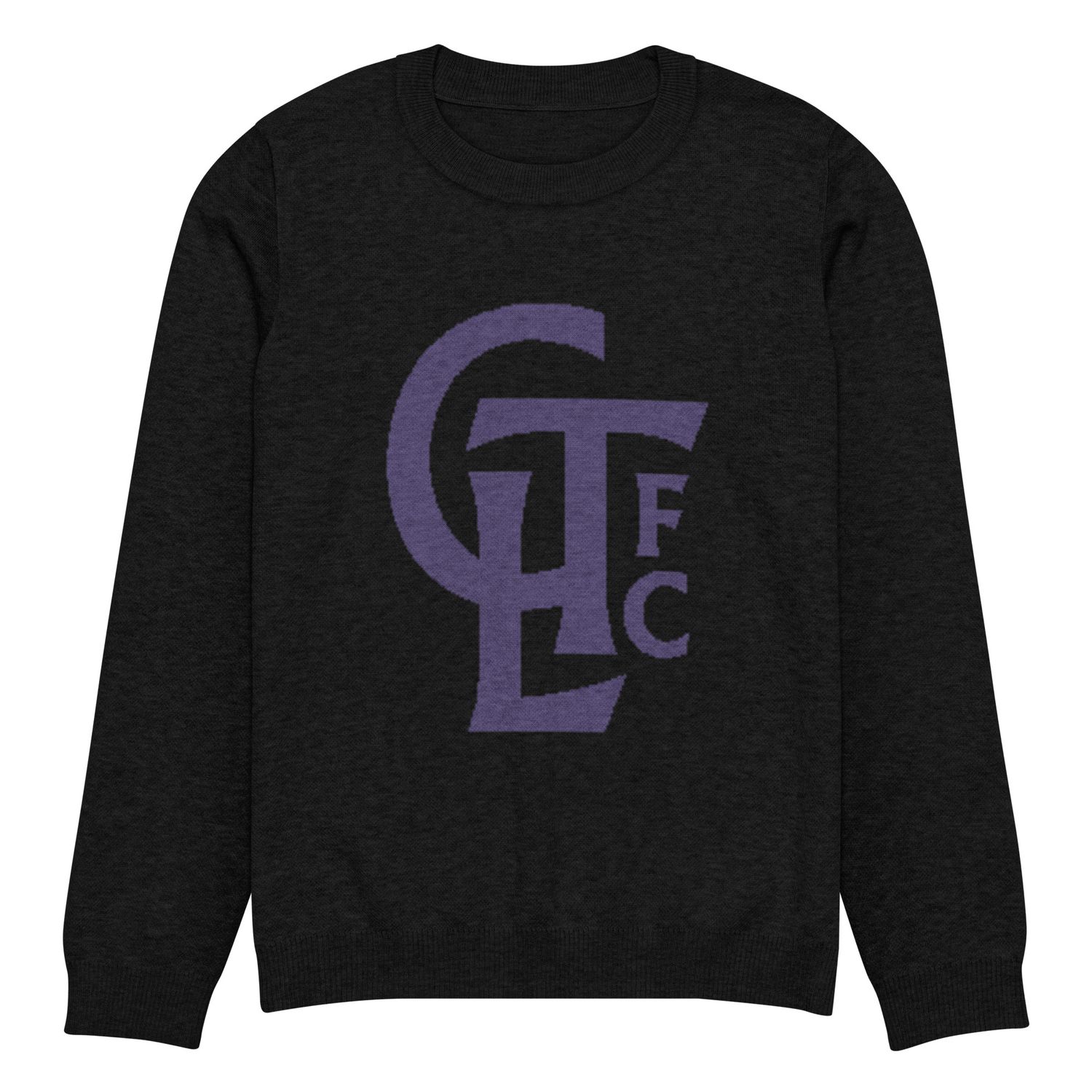 Knitted crew neck sweater