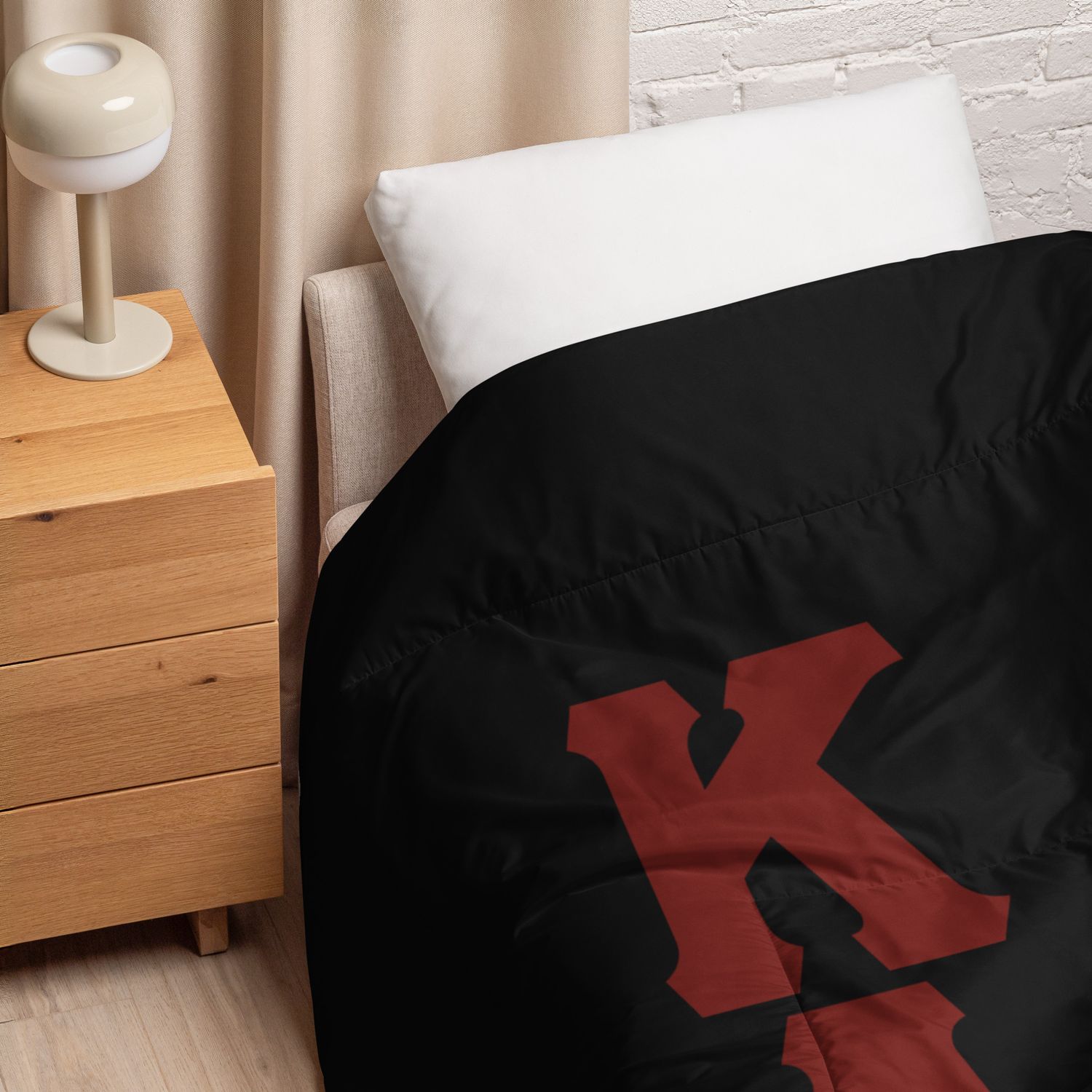 KAPsi &amp; PNP Black Comforter