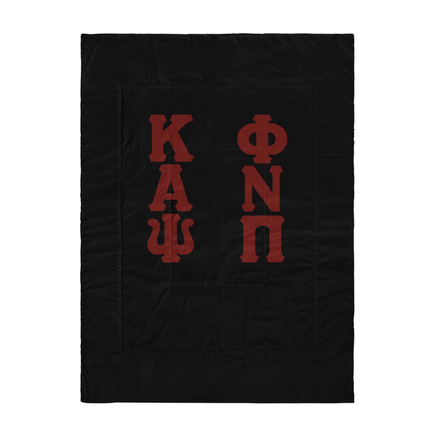 KAPsi and Phi Nu Pi Black Comforter