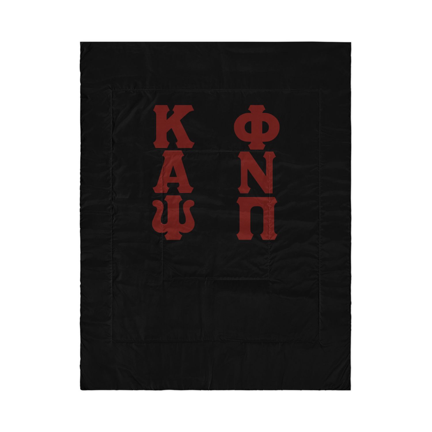 KAPsi and Phi Nu Pi Black Comforter