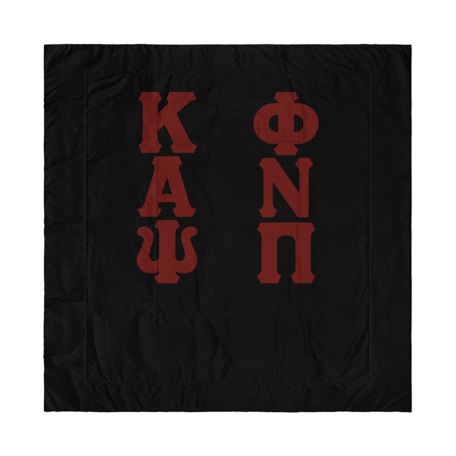 KAPsi and Phi Nu Pi Black Comforter