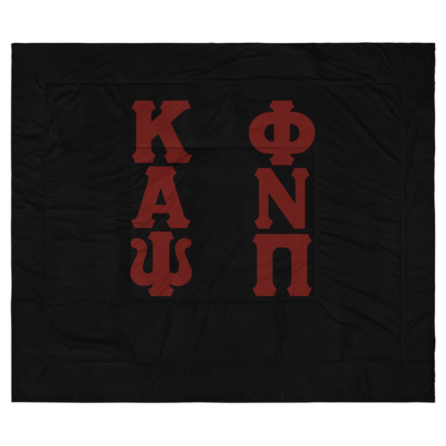 KAPsi and Phi Nu Pi Black Comforter
