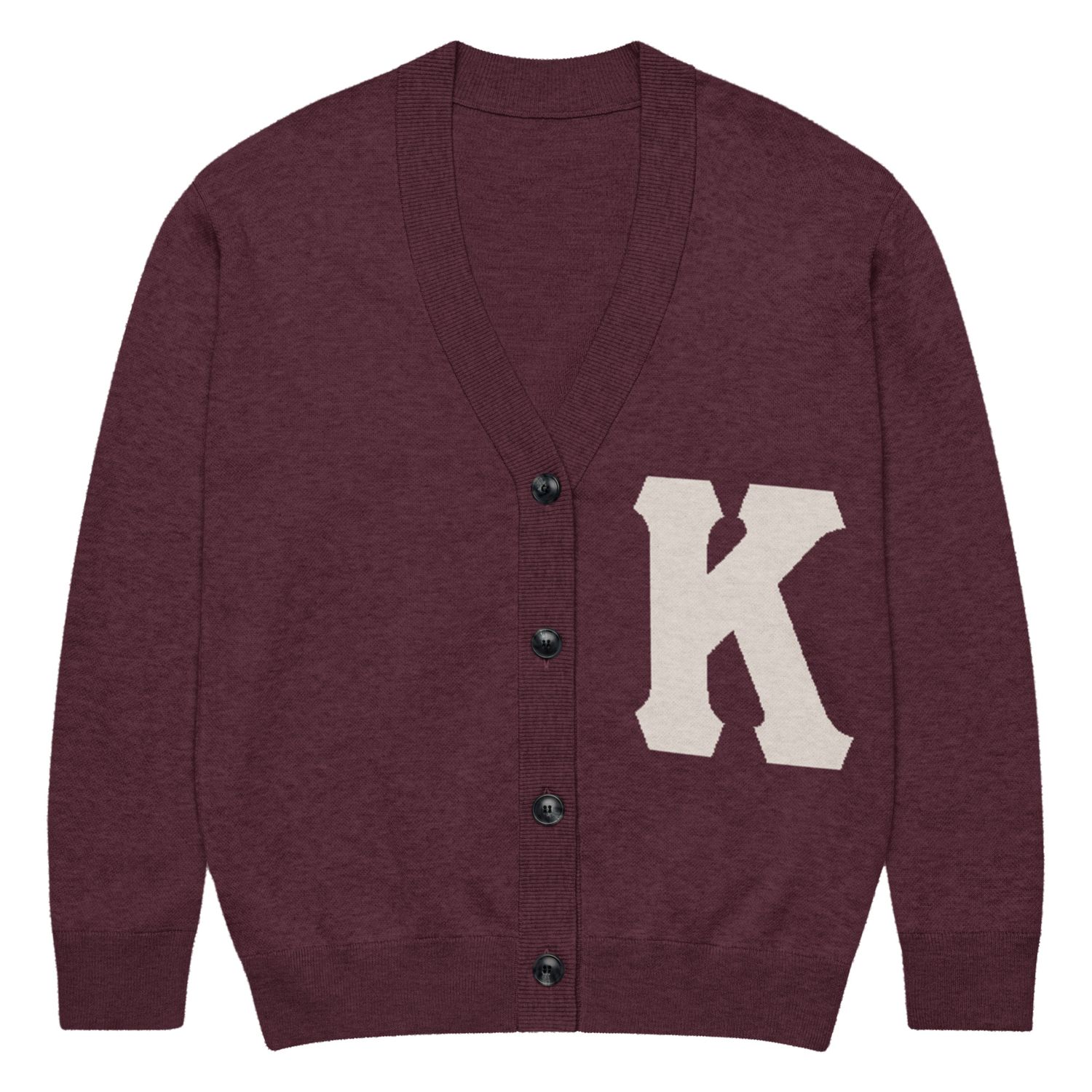 Kream K Letterman Knitted cardigan