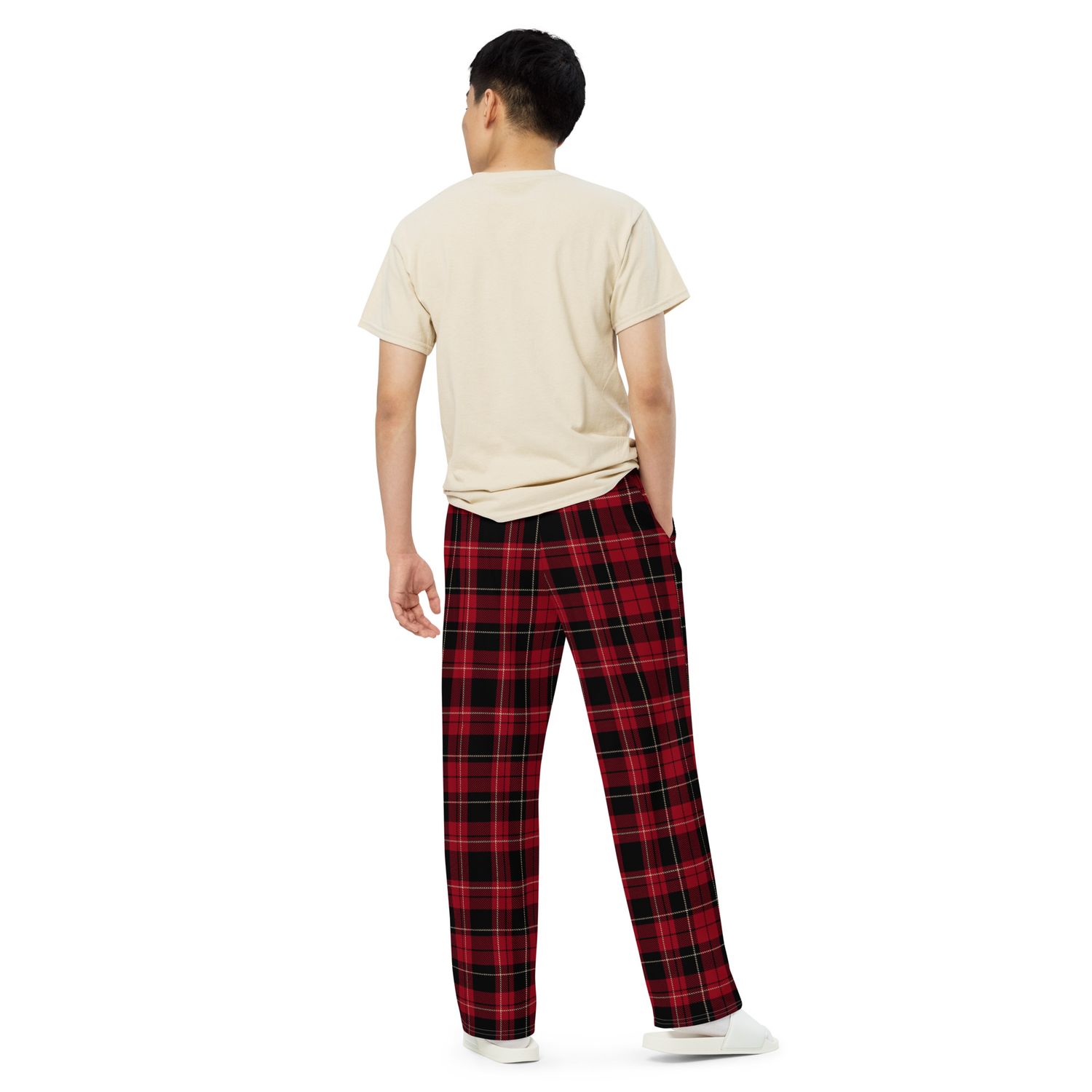 KAPsi Plaid wide-leg pants