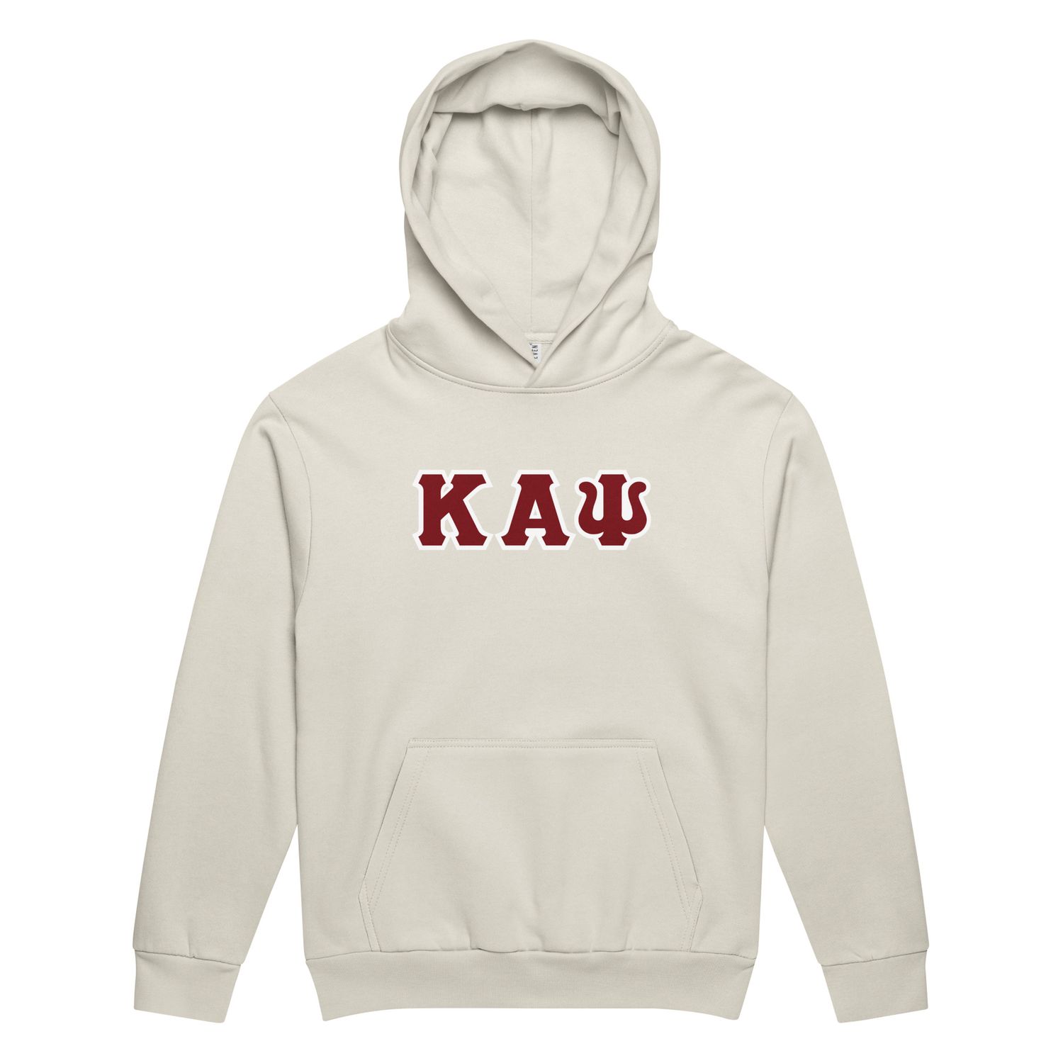 KAPsi w/ White Trim Urban garment-dyed hoodie