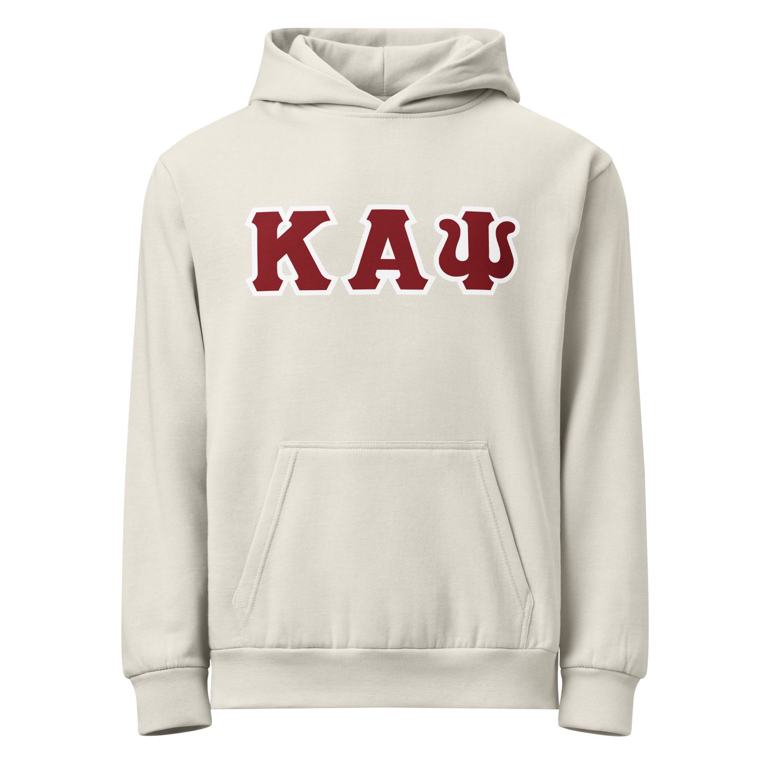 KAPsi w/ White Trim Urban garment-dyed hoodie