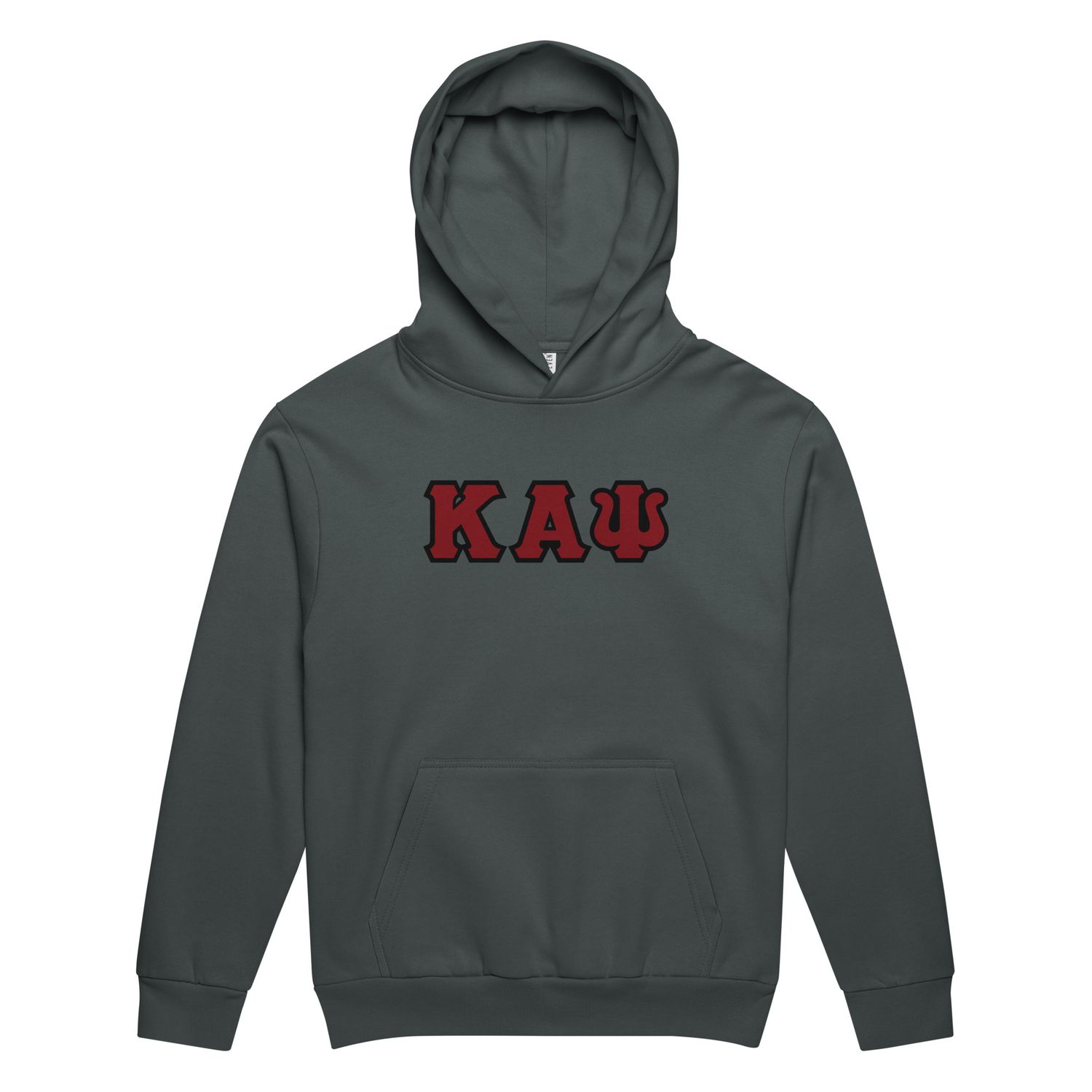 KAPsi w/ Black Trim Urban garment-dyed hoodie