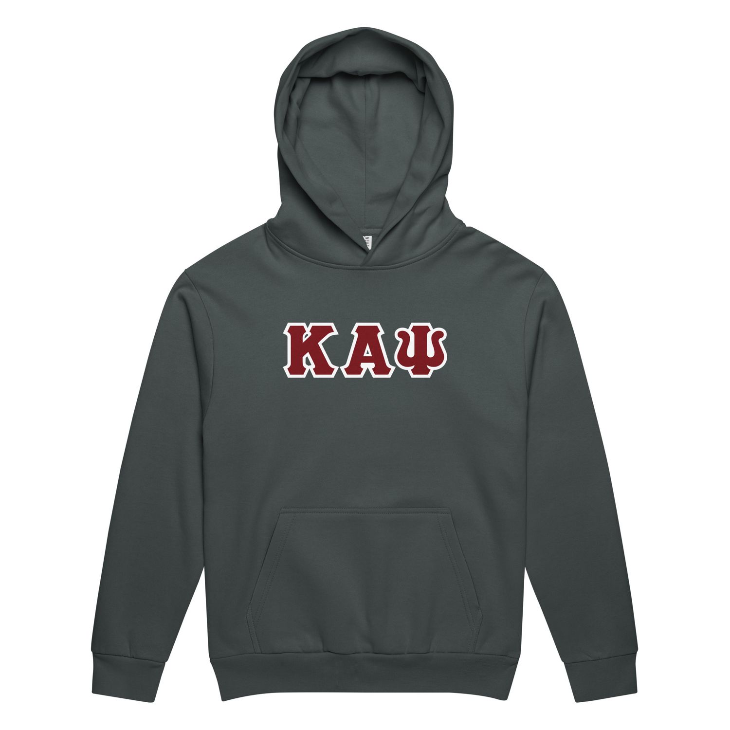 KAPsi w/ White Trim Urban garment-dyed hoodie