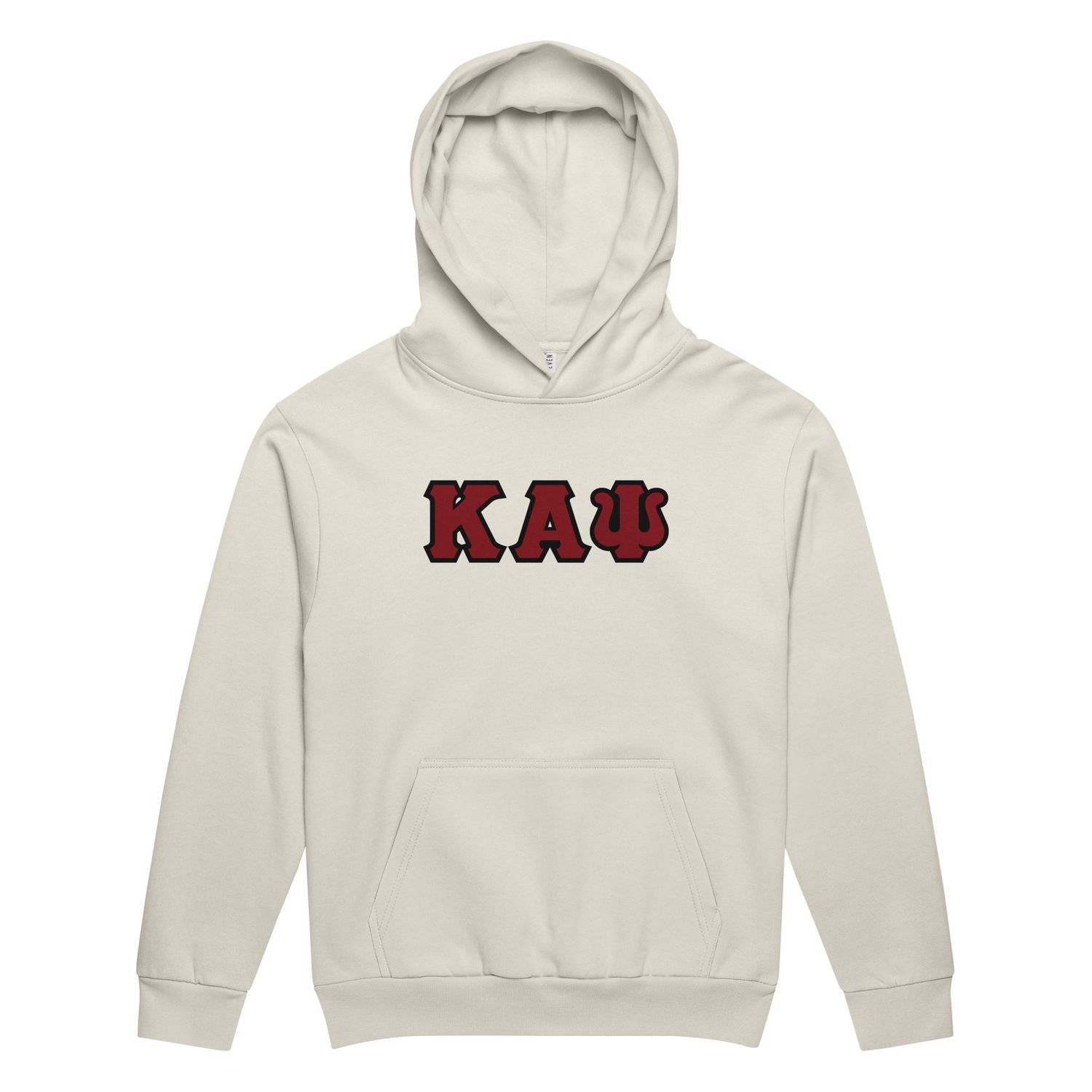 KAPsi w/ Black Trim Urban garment-dyed hoodie