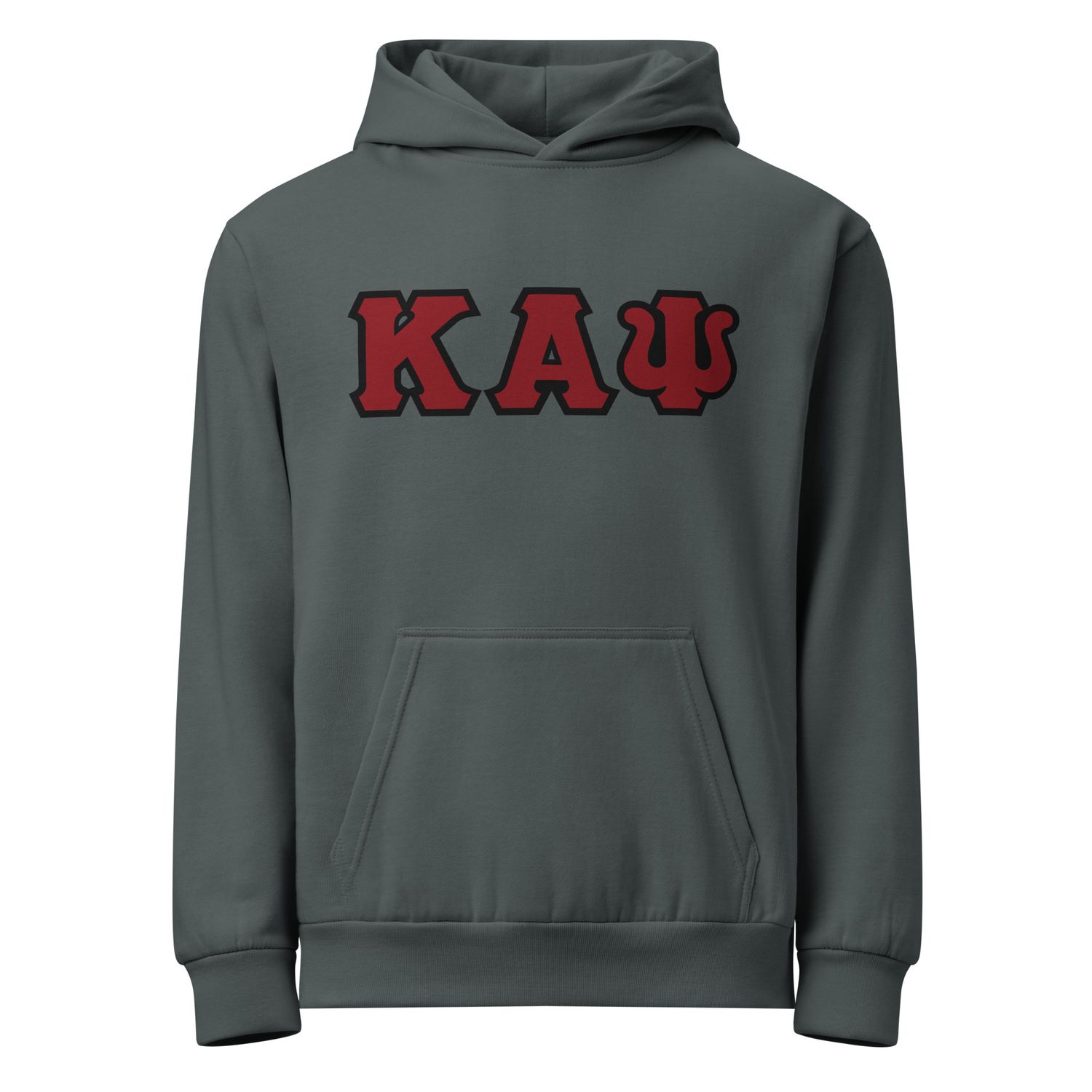 KAPsi w/ Black Trim Urban garment-dyed hoodie