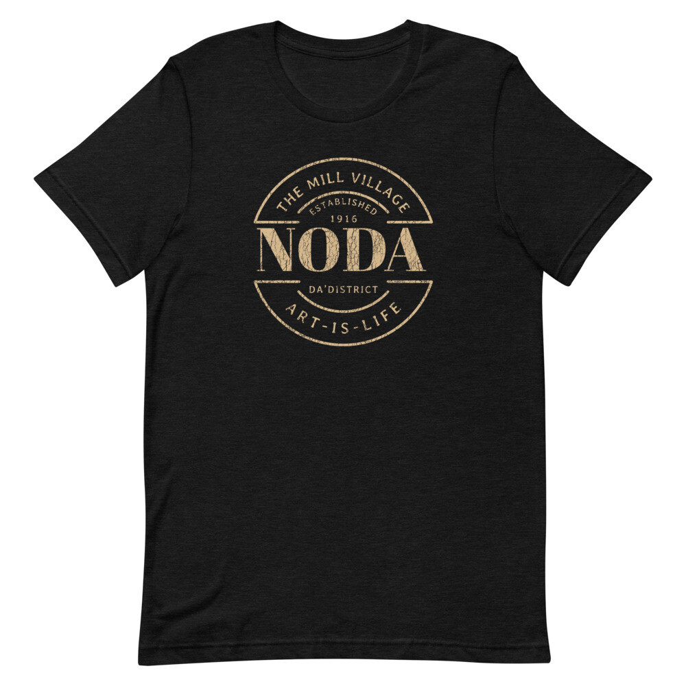 NODA DISTRICT T-Shirt, Color: Black Heather, Size: XS