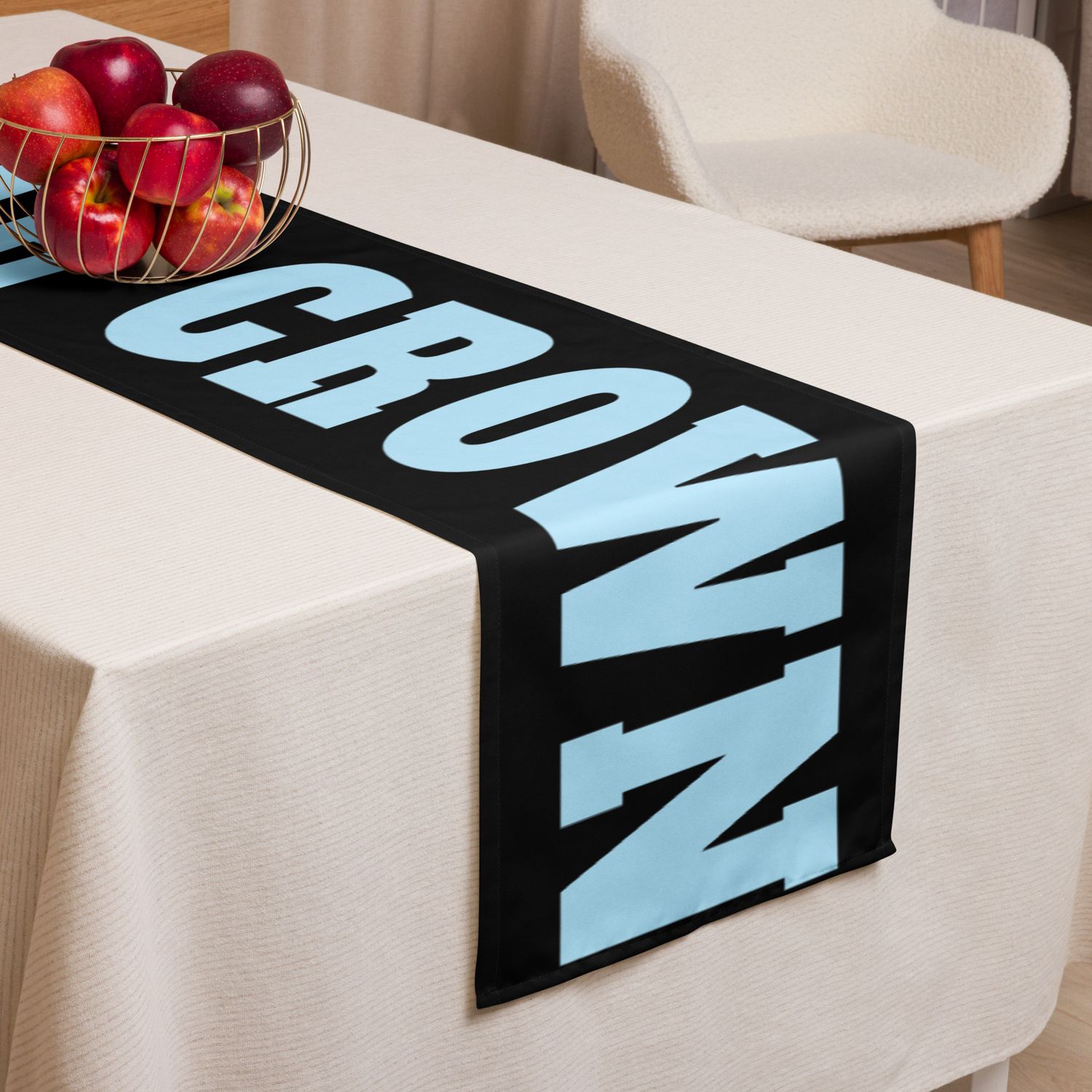 FOR THE CROWN Table runner